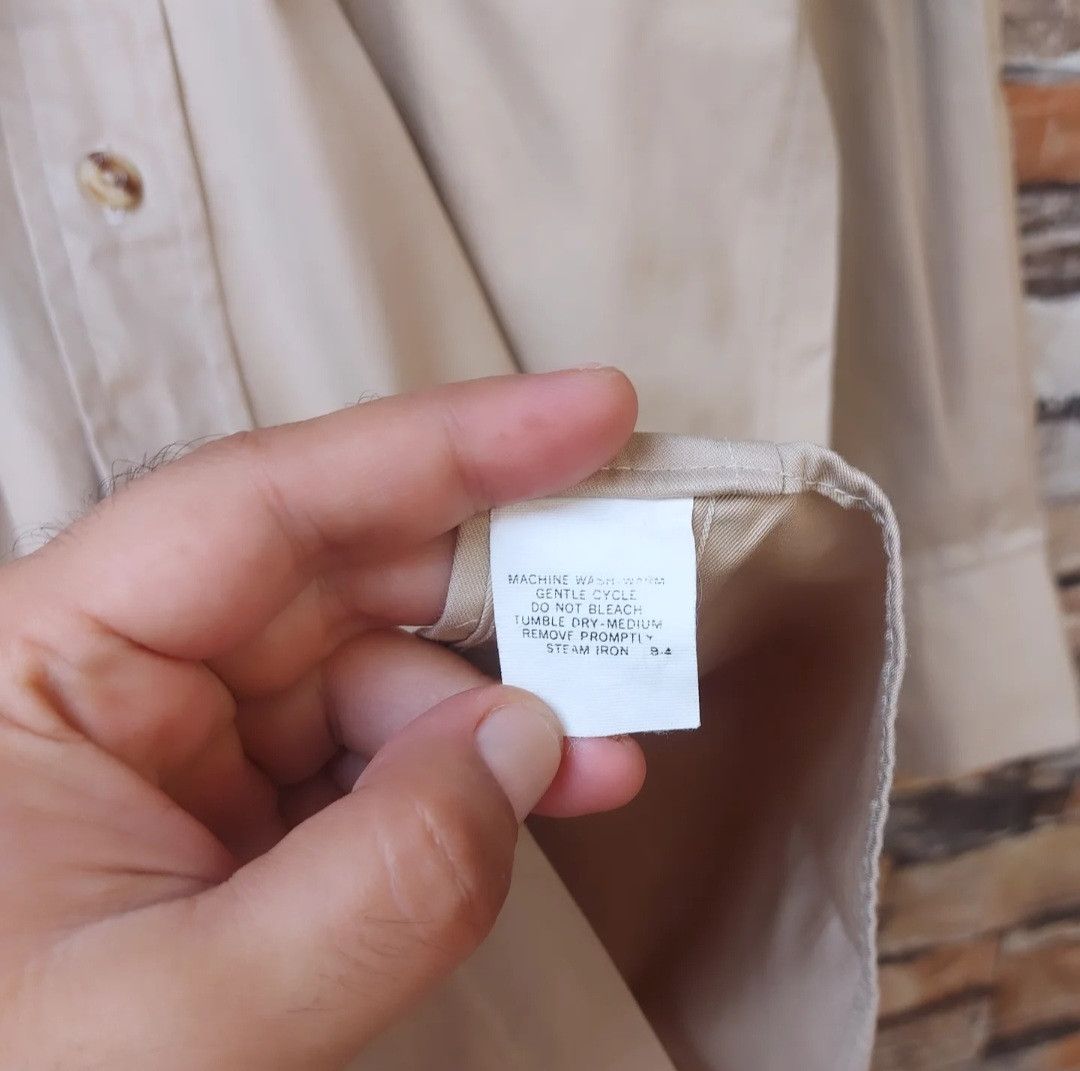 Burberry Vtg Burberry Work Shirt Long Sleeve Size US L / EU 52-54 / 3 - 10 Thumbnail