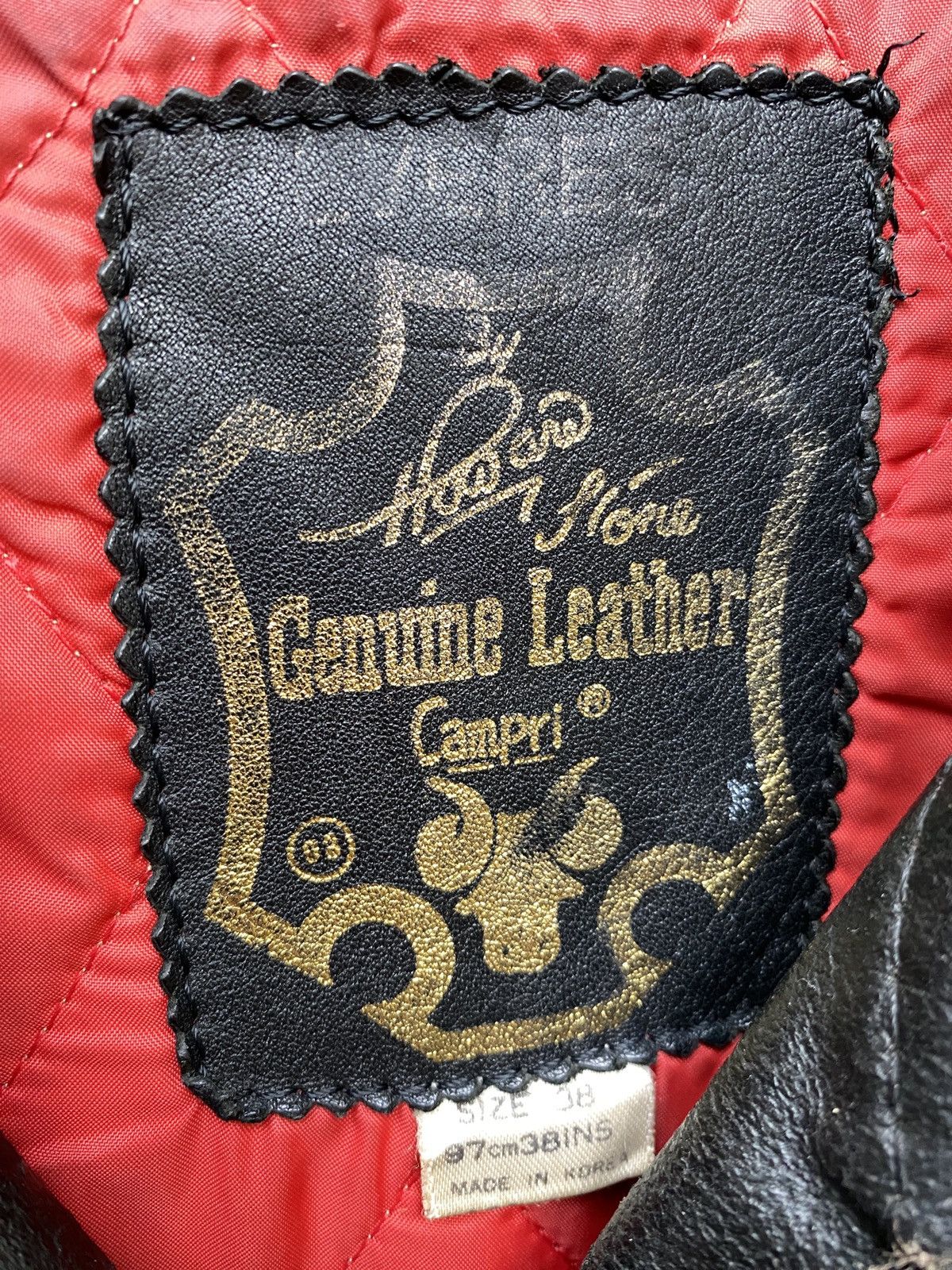 Vintage Rare Vintage 80s Punk Campri Everest Leather Biker Jacket Size US M / EU 48-50 / 2 - 7 Thumbnail