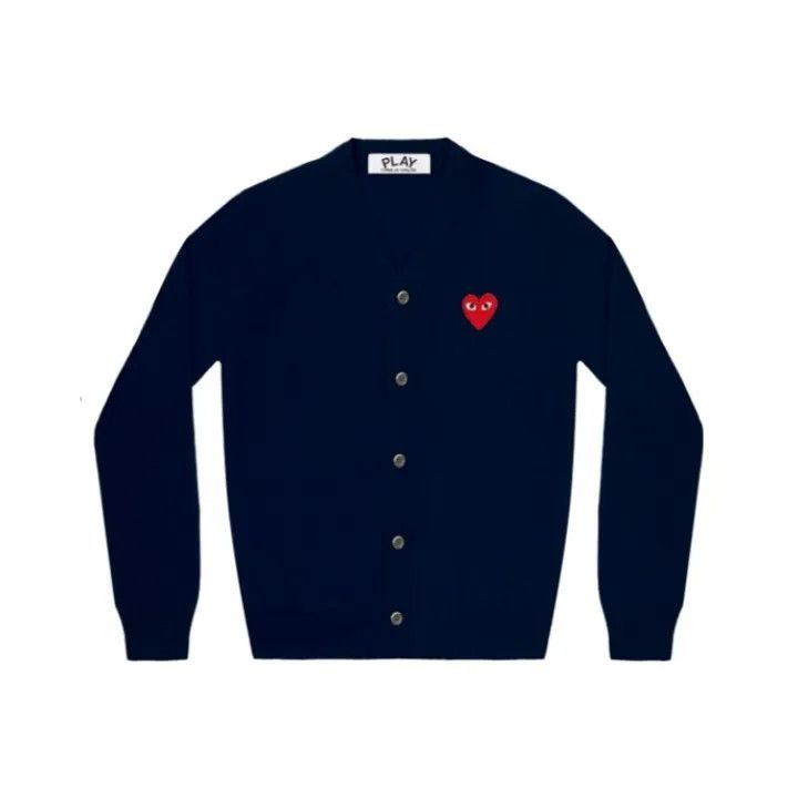 Comme des Garcons Comme des Garçons Play Red Heart Cardigan 0079 Size US M / EU 48-50 / 2 - 1 Thumbnail
