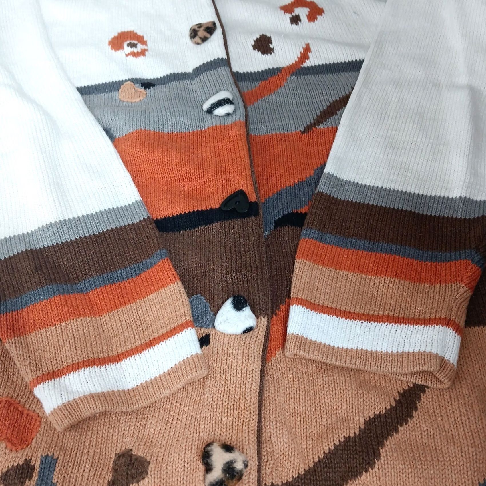 Vintage VINTAGE Storybook Knits Sweater Womens 1X Plus Size Giraffe Cardigan Safari Flaws READ Size XL / US 12-14 / IT 48-50 - 5 Thumbnail