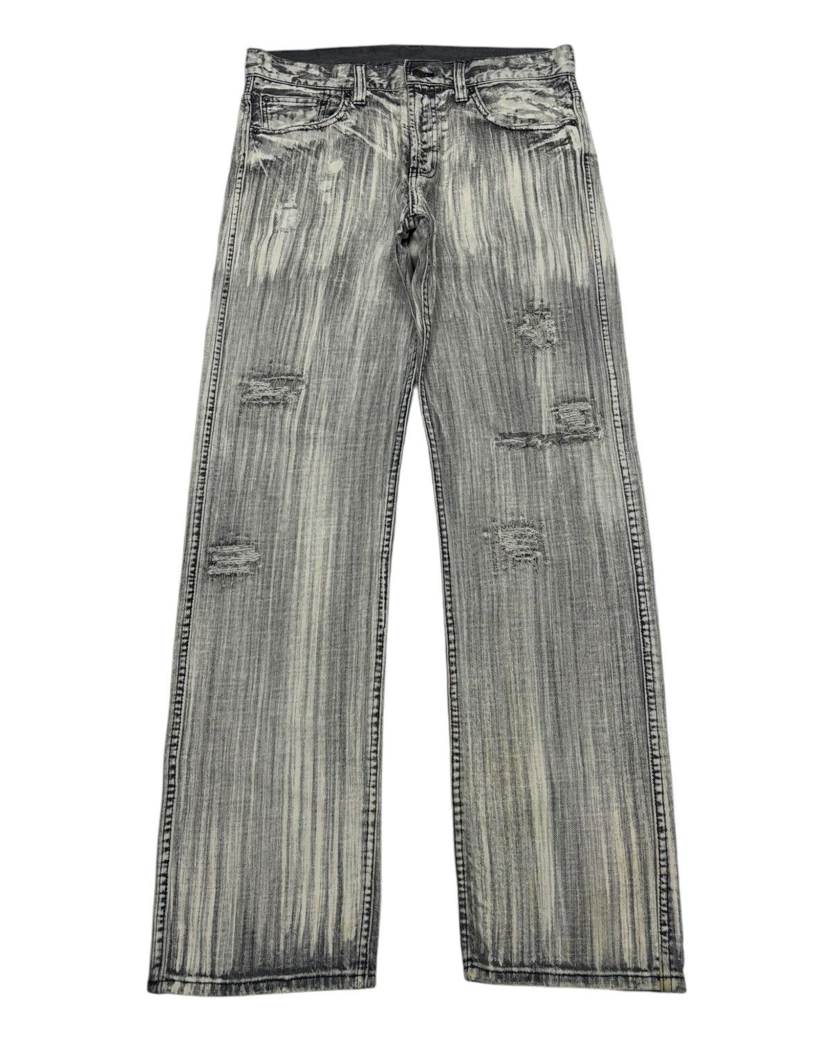 Hysteric Glamour × If Six Was Nine × Tornado Mart 🔥TORNADO MART BLEACHED DISTRESS DENIM JEANS Size US 32 / EU 48 - 1 Thumbnail