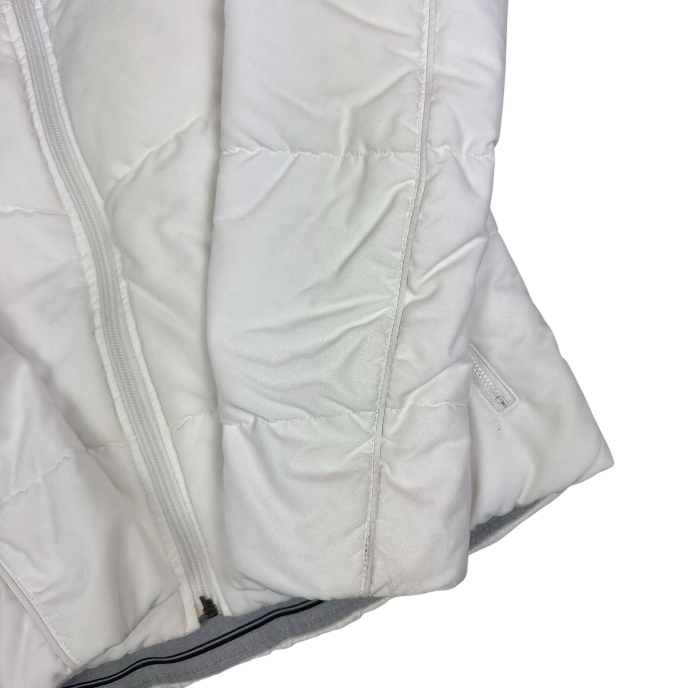 Nike Nike Womens White Black Solo Swoosh Full Zip Puffer Jacket S Size S / US 4 / IT 40 - 6 Thumbnail