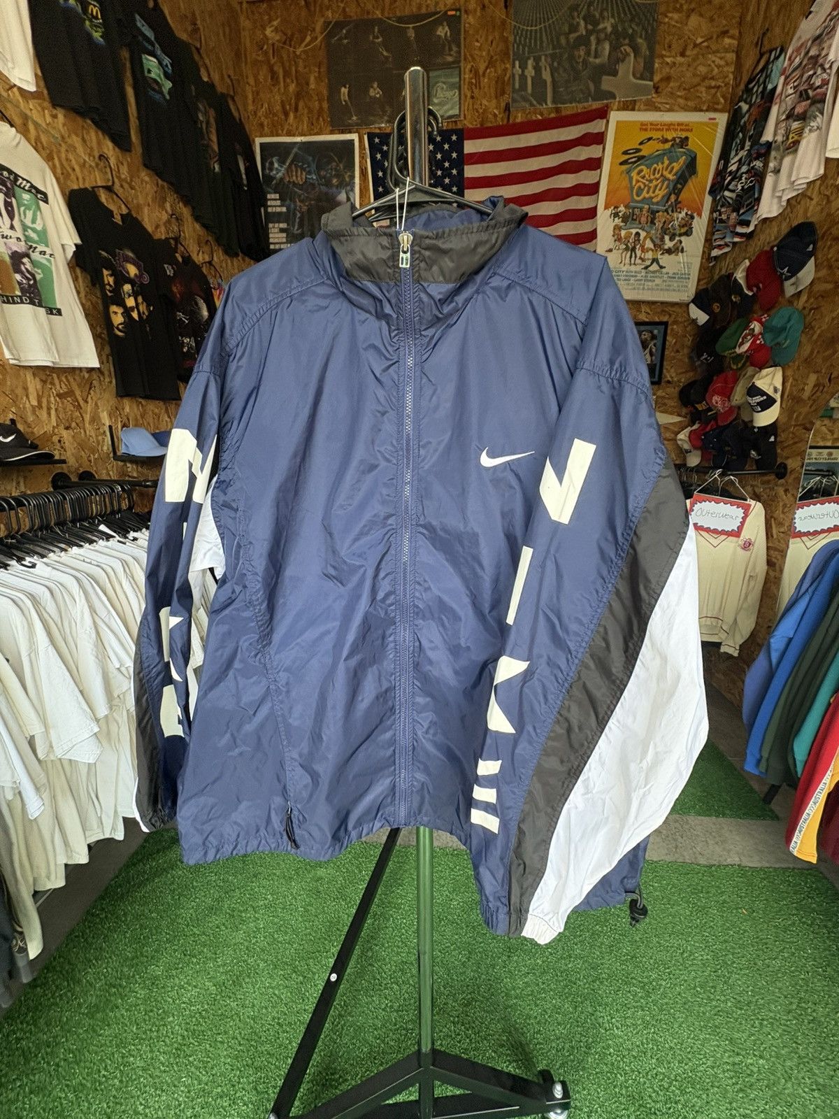 Nike Vintage 1990s Nike WindbreakerJacket Size US XXL / EU 58 / 5 - 1 Thumbnail