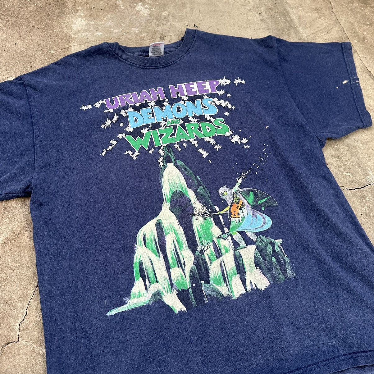 Band Tees × Round Two × Vintage rare vintage uriah heep demons and wizards tee Size US XL / EU 56 / 4 - 4 Thumbnail