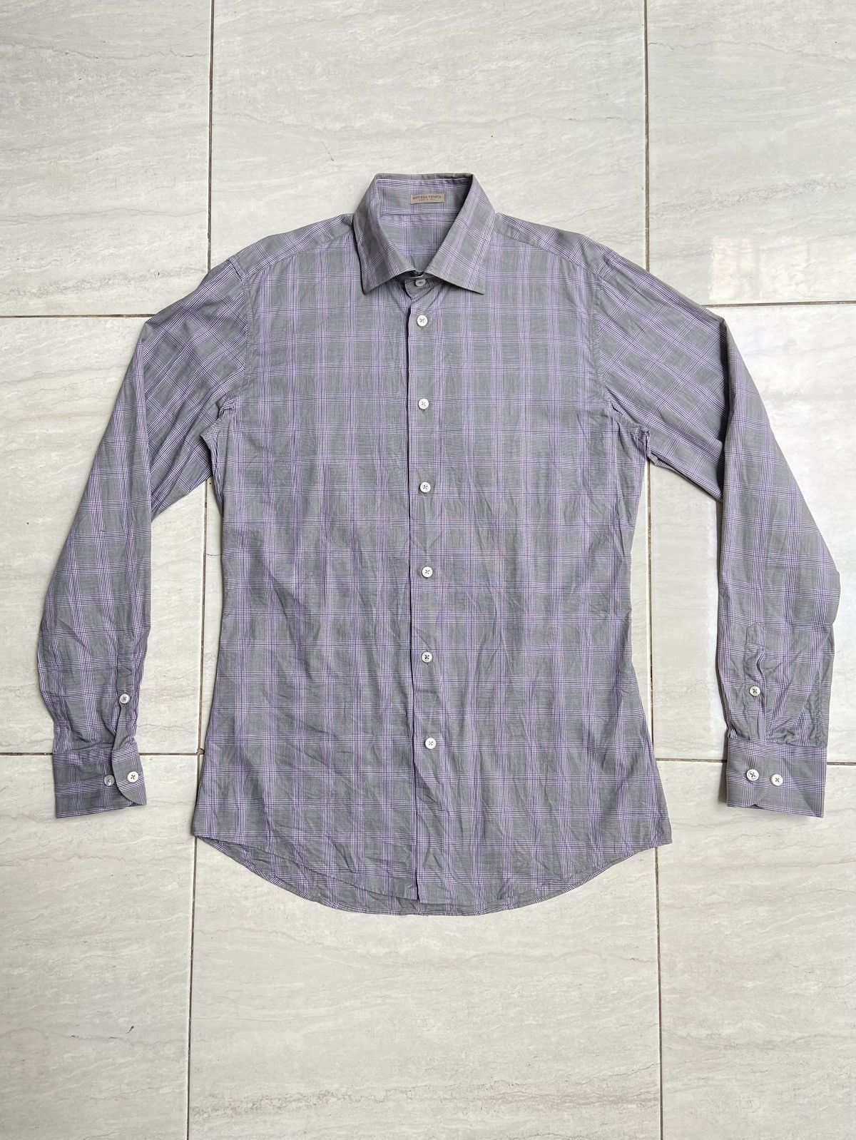 Bottega Veneta BOTTEGA VENETA Plaid Shirt Size US S / EU 44-46 / 1 - 1 Thumbnail