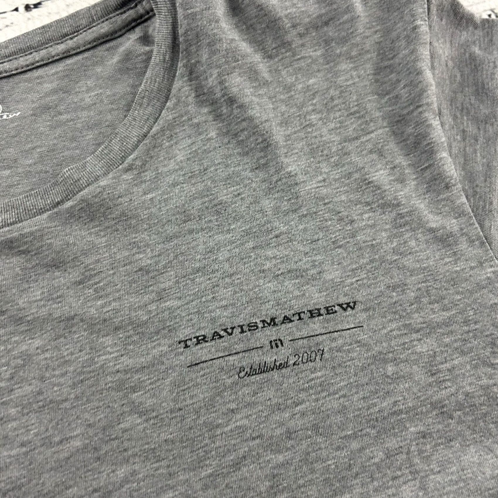 TravisMathew Travis Mathew Established 2007 Short Sleeve T Shirt Men's M Gray Size US M / EU 48-50 / 2 - 3 Thumbnail