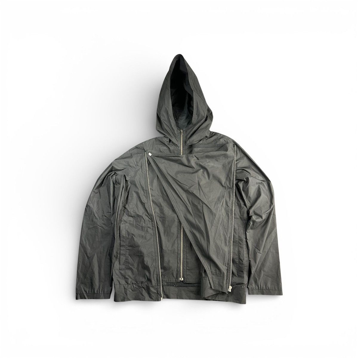 Helmut Lang Helmut Lang Asymmetrical Zip Hooded Jacket Size US L / EU 52-54 / 3 - 3 Thumbnail
