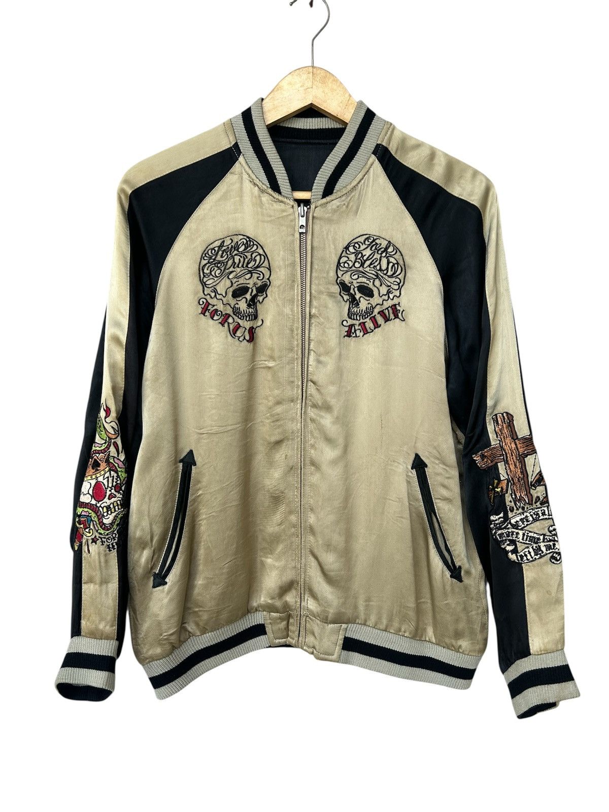 Hoshihime Switch Planning Rayon Reversible Sukajan Souvenir Jacket Size US M / EU 48-50 / 2 - 2 Thumbnail