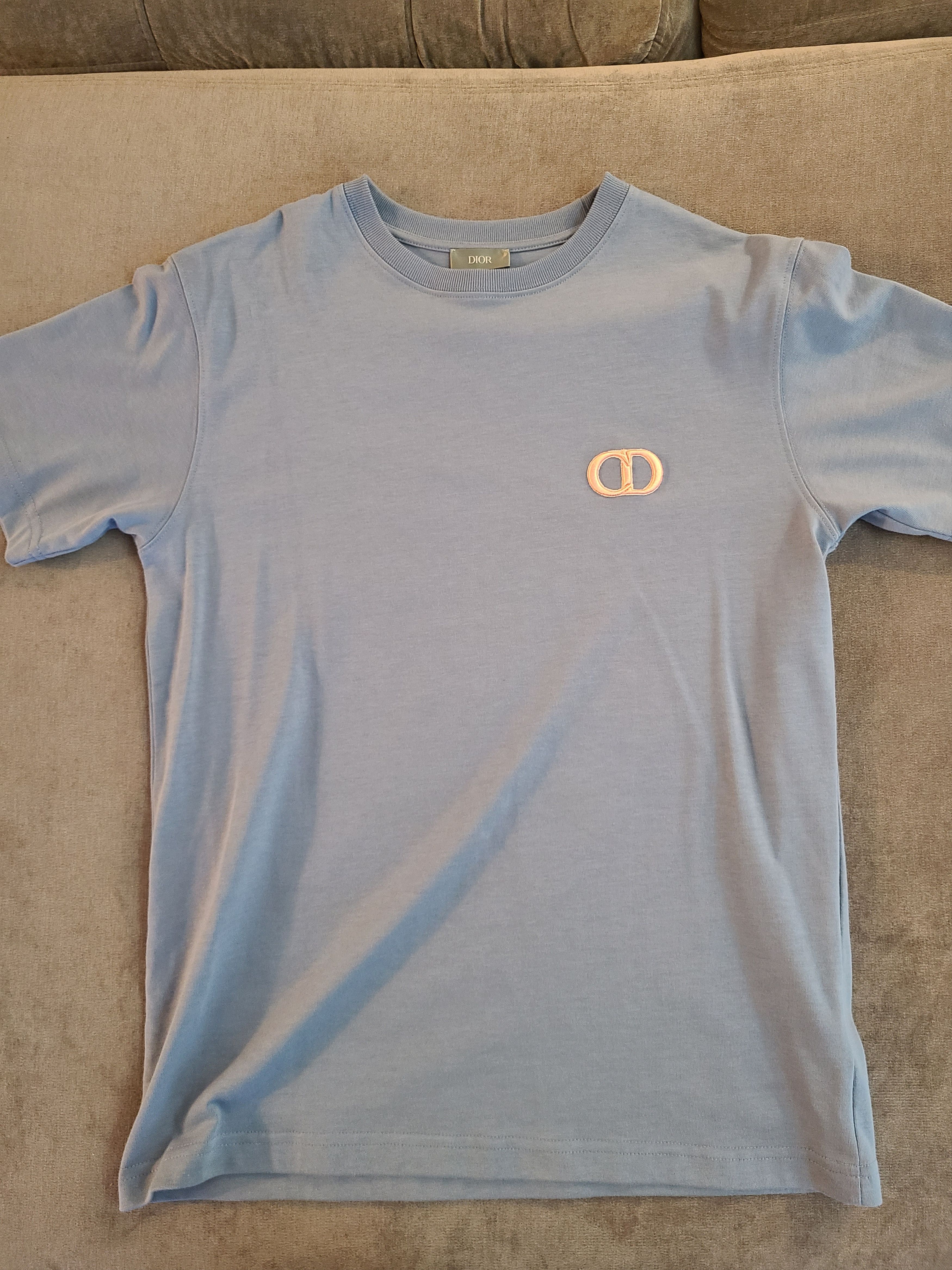 image of Dior T Shirt in Blue, Men's (Size Small)