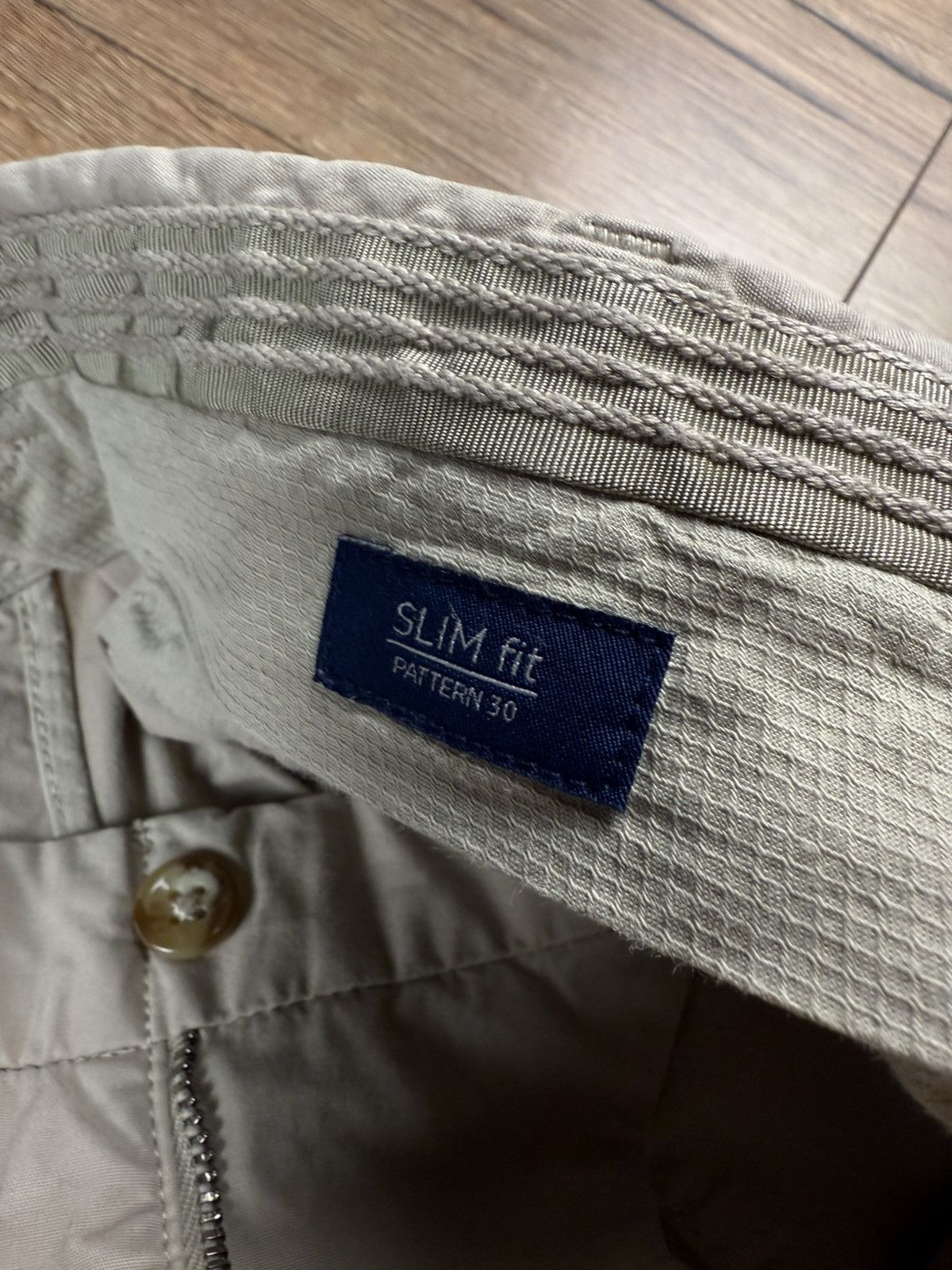 Incotex Incotex Slim Fit Beige Chinos Cotton Elastane Size 50 Size US 34 / EU 50 - 5 Thumbnail