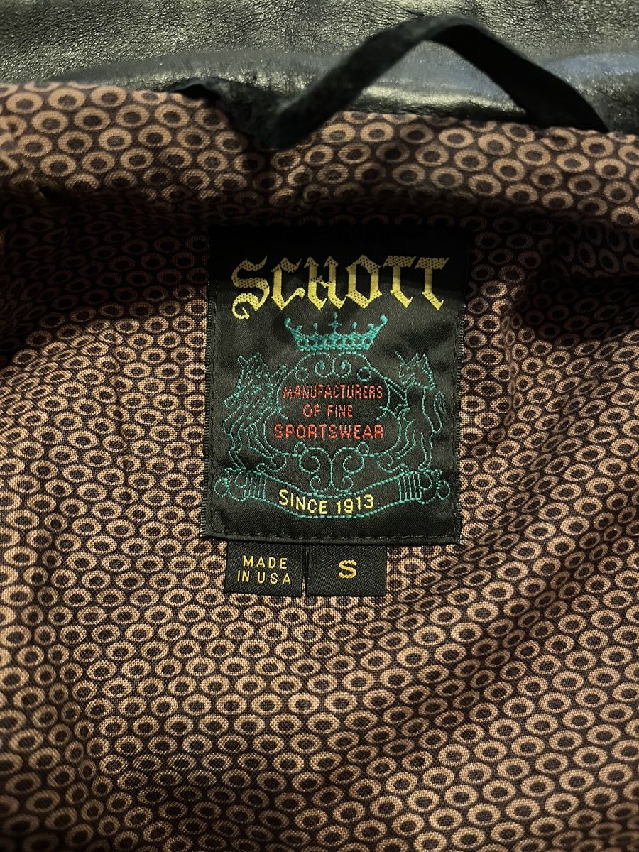 Schott Schott 165 Cowhide Leather Jacket Men's Small Size US S / EU 44-46 / 1 - 4 Thumbnail