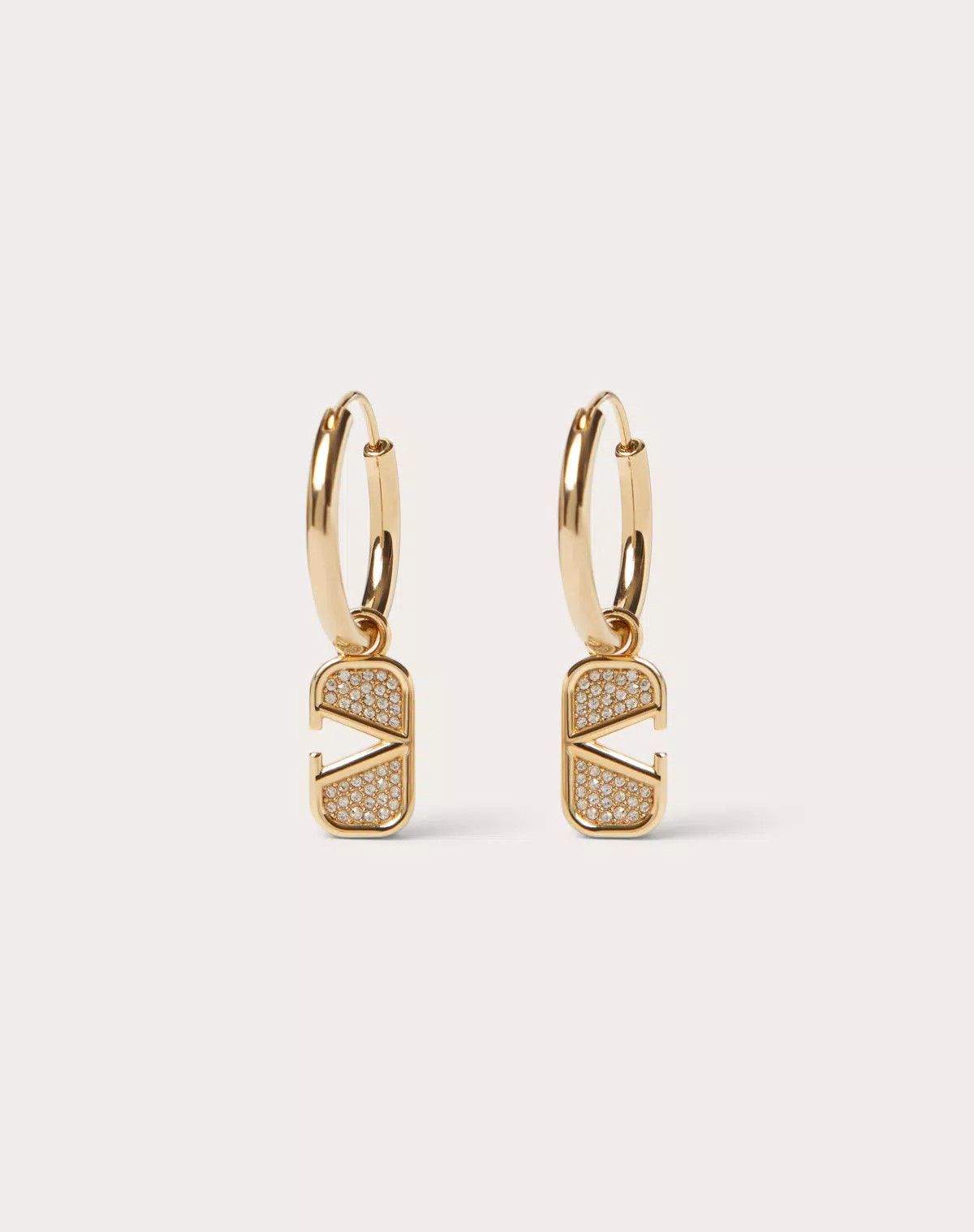 Valentino oc11z0725 Size:OS/Swarovski® Crystal Earrings in Golden Size ONE SIZE - 1 Thumbnail