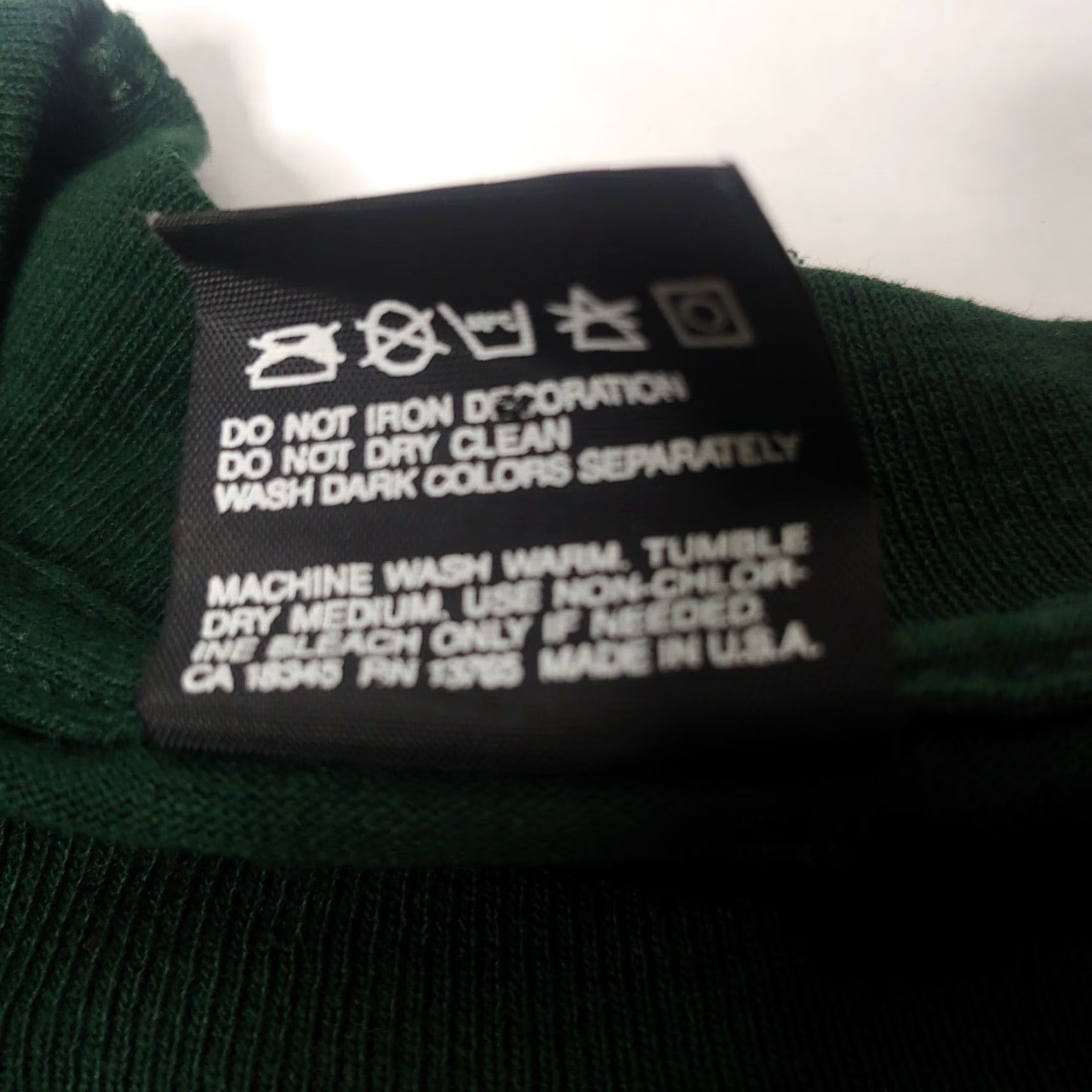Fruit Of The Loom VINTAGE Branson Missouri Shirt XL Hunter Green Gold Foil Rose Single Stitch T Shirt Men Cotton/Polyester Brand Fruit of the Loom Made in USA Size US XL / EU 56 / 4 - 7 Thumbnail