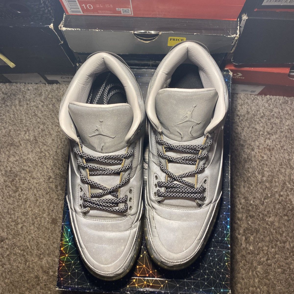 Jordan Brand × Nike × Vintage Jordan 3 lab3 reflective Size US 11.5 / EU 44-45 - 6 Thumbnail