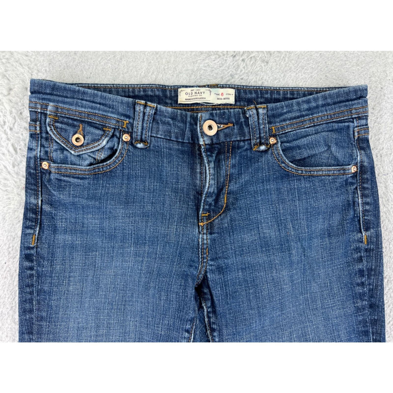 Old Navy Old Navy Blue Denim Jeans Bootcut - Jeans - 6 - Womens - Medium Wash - 29in Inseam - Cotton - Regular Fit Size 28" / US 6 / IT 42 - 7 Thumbnail