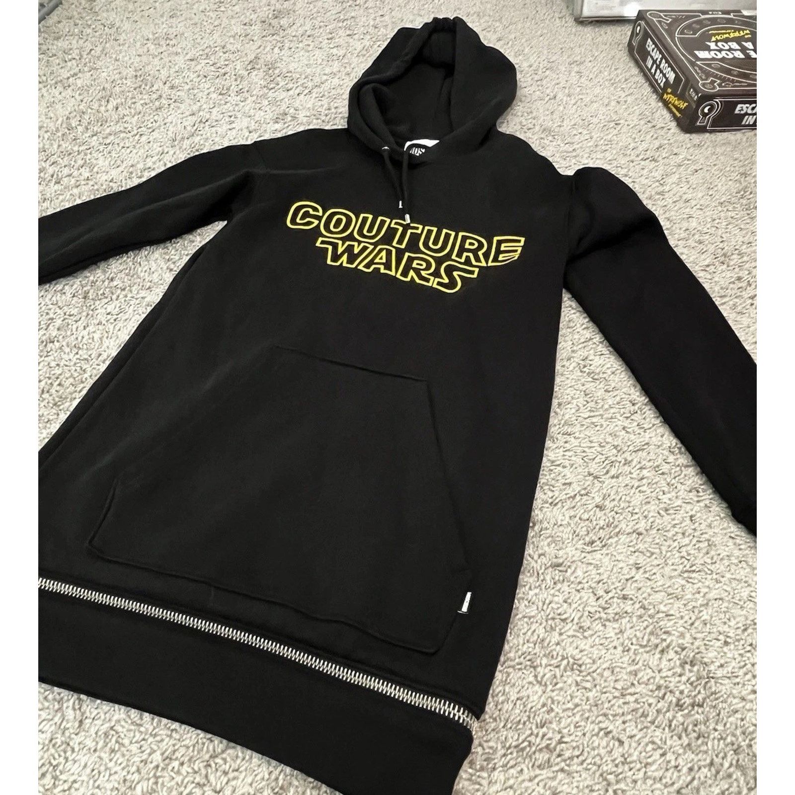 Moschino Moschino Couture Wars Hoodie W US 4 Black Star Wars Longline Size S / US 4 / IT 40 - 8 Thumbnail