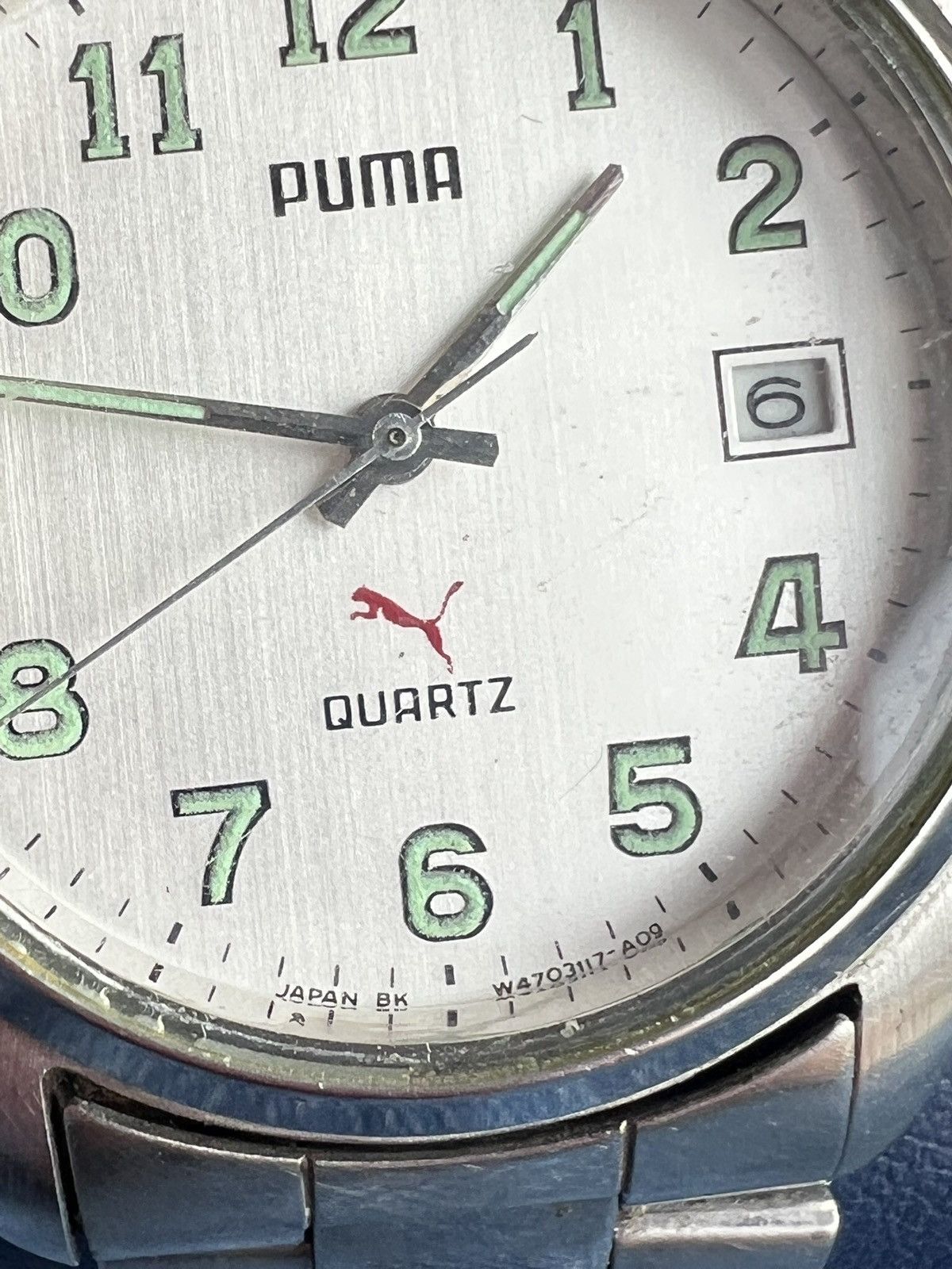 Puma 90s Puma Vintage Watch classic logo Japan y2k silver chrome Size ONE SIZE - 3 Thumbnail