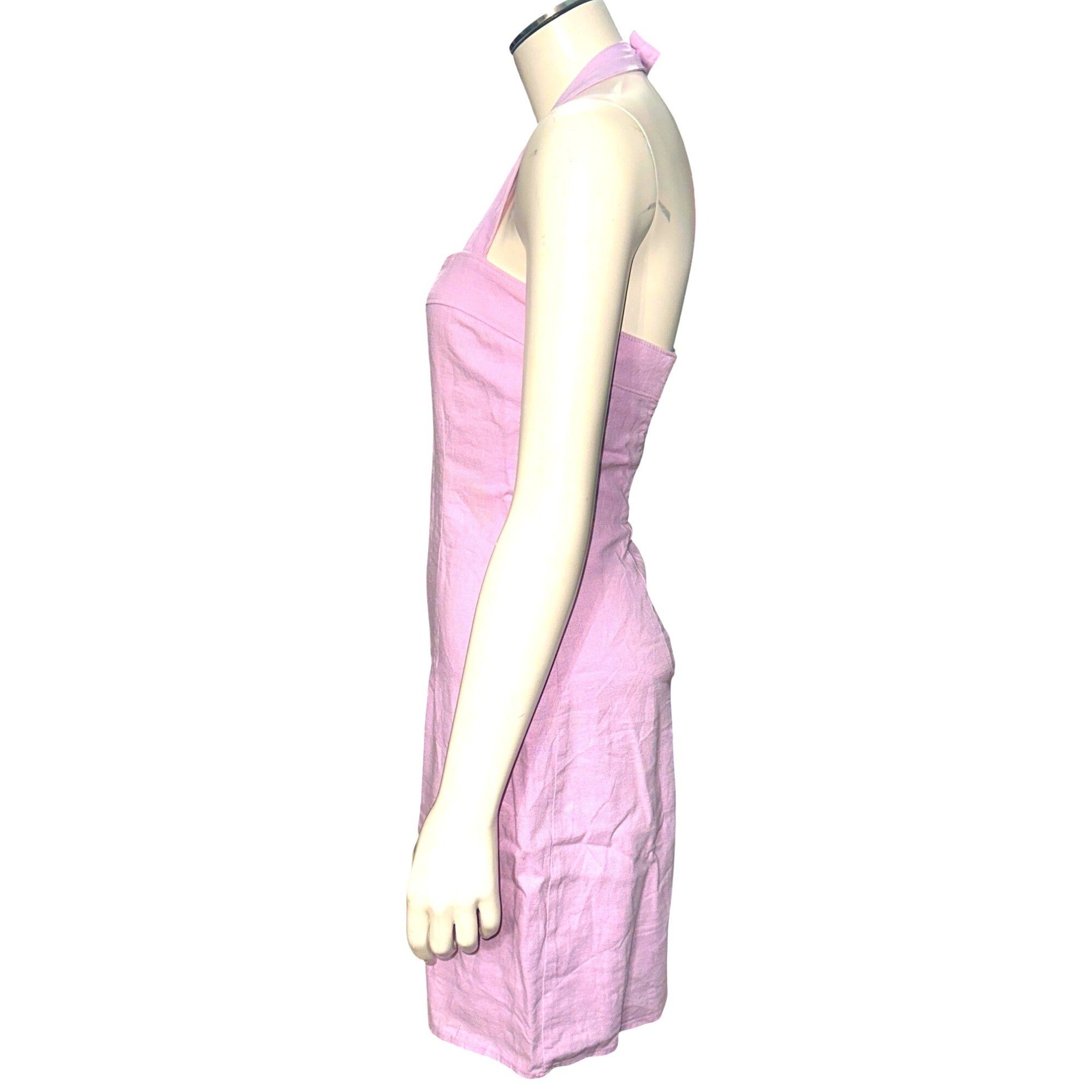 Abercrombie & Fitch Abercrombie Fitch Lavender Halter Dress Small Y2K Vintage Mi Size S / US 4 / IT 40 - 4 Thumbnail