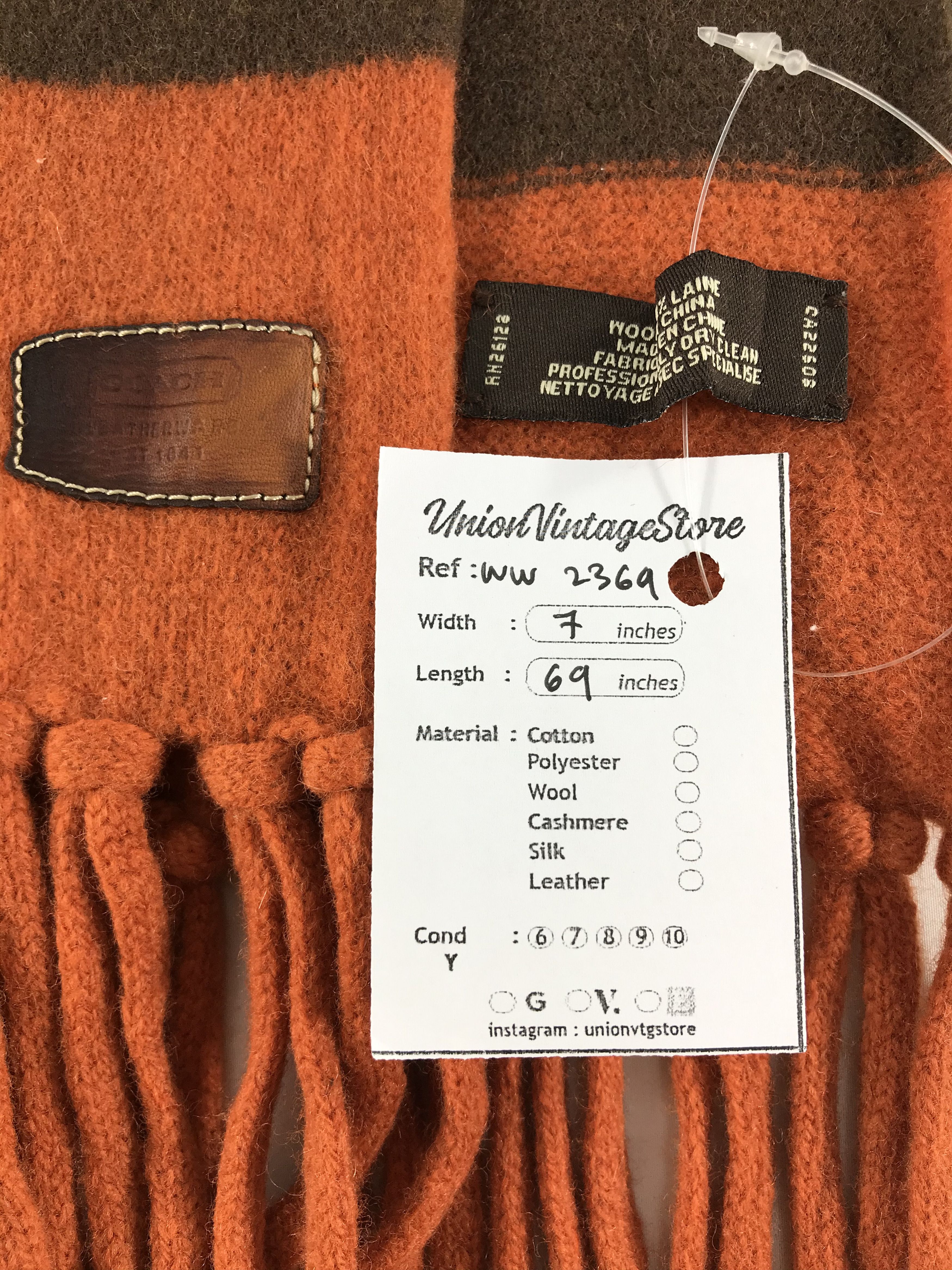 Coach × Vintage Coach Scarf / Muffler / Neckwear - WW2369 Size ONE SIZE - 4 Thumbnail