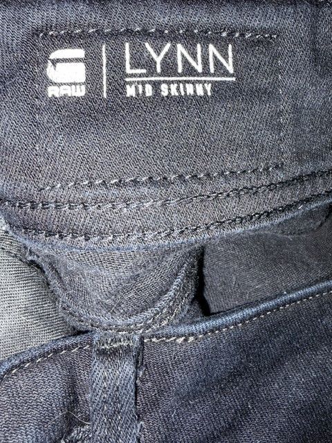G-Star G-Star Raw Lynn Mid Skinny Jeans- Women's w28 l32 Dark Denim Size 28" / US 6 / IT 42 - 5 Thumbnail