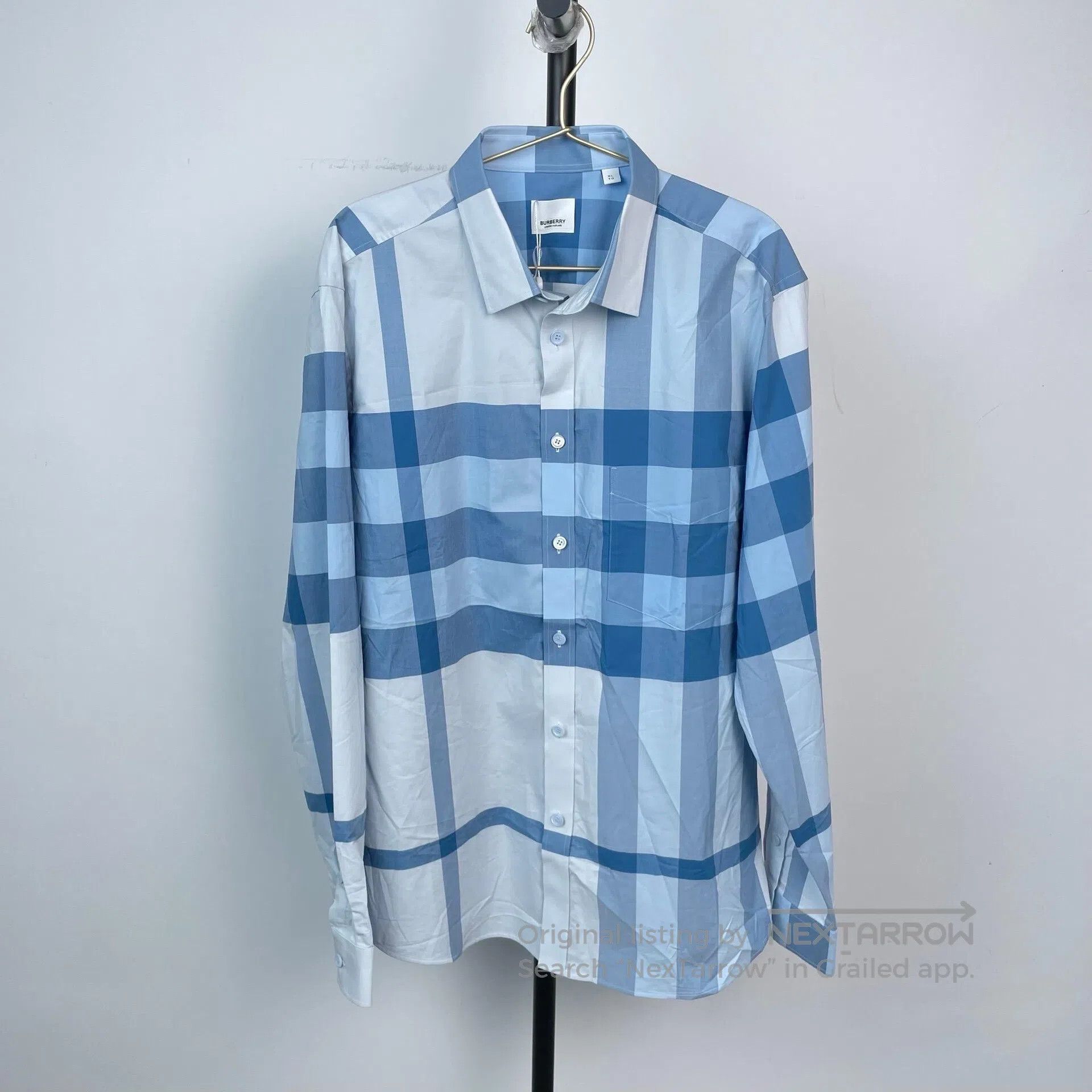 Burberry Burberry Light Blue Color Block Classic Striped Design Cot Size US L / EU 52-54 / 3 - 1 Thumbnail