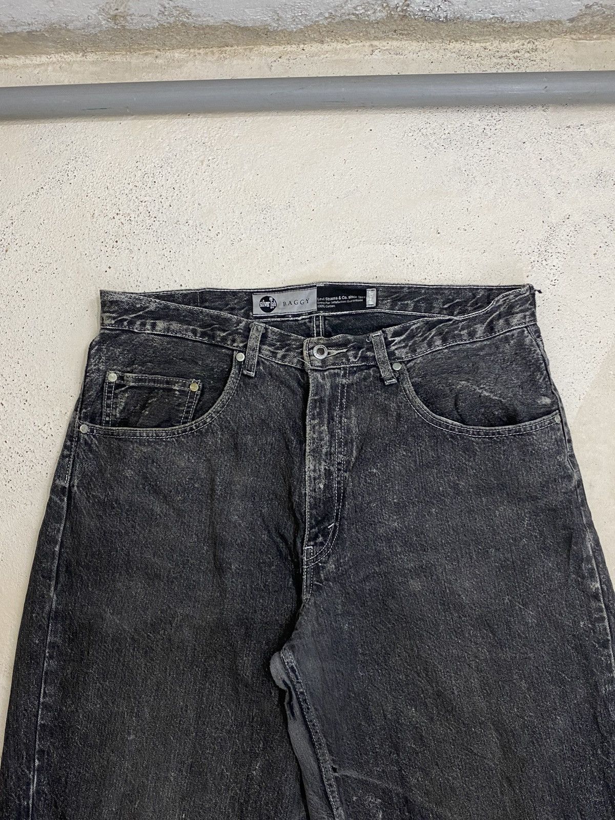 Levi's 90s Levis Silver Tab Baggy Grey Washed Tapered Legs Size US 36 / EU 52 - 6 Thumbnail
