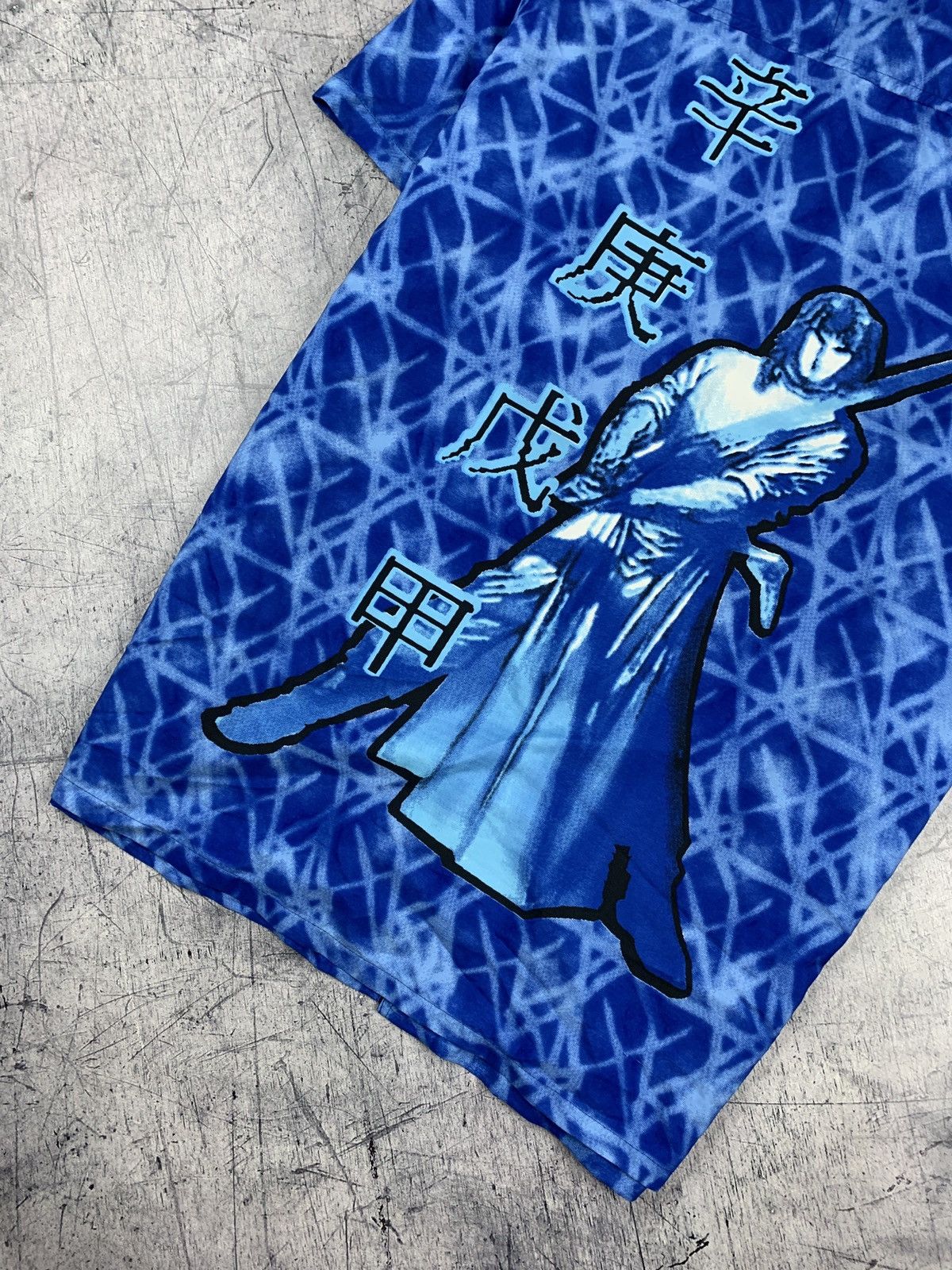 Japanese Brand Kick Ass Crew AOP Japanese Samurai Shirt Short Sleeve Y2K Size US XL / EU 56 / 4 - 3 Thumbnail