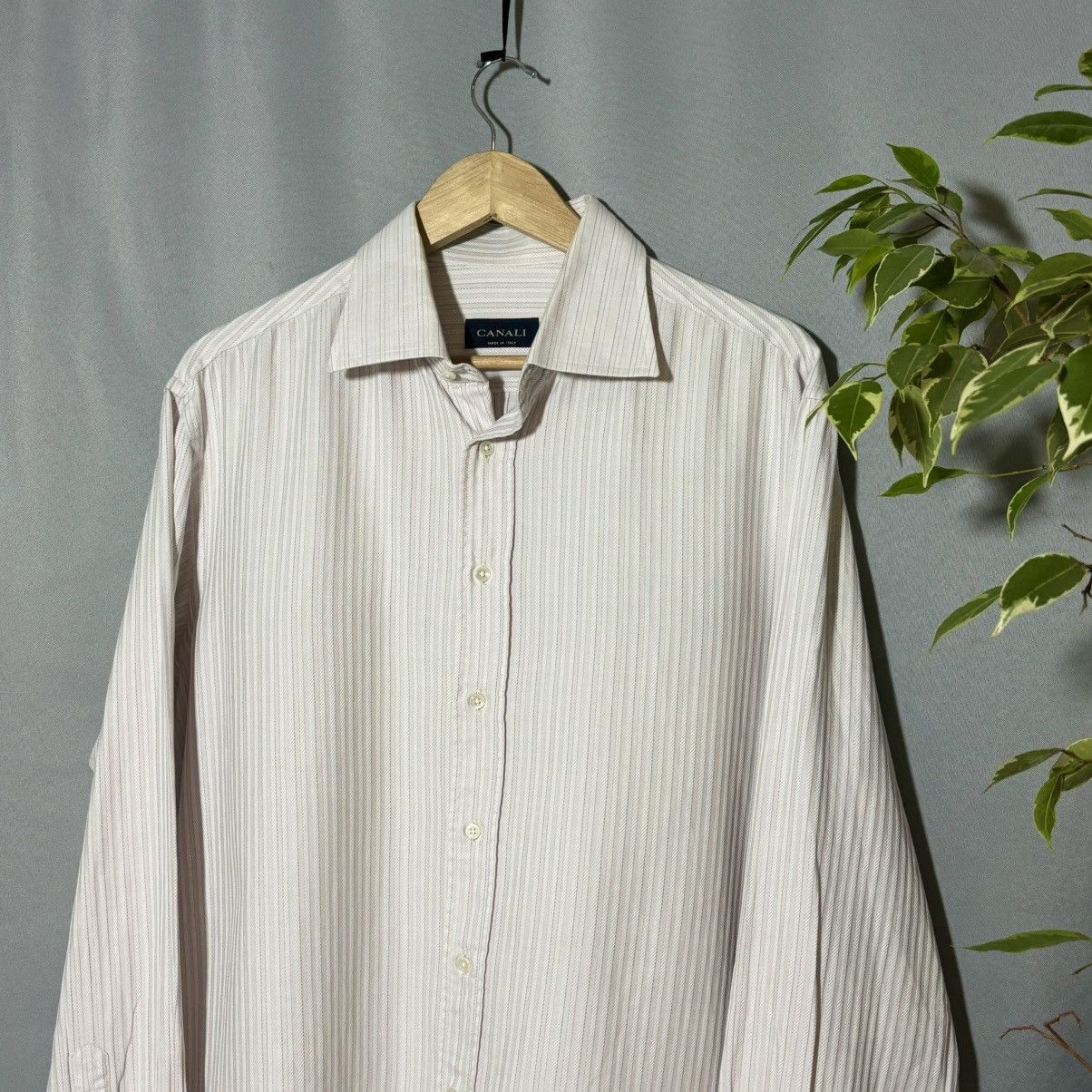 Canali Canali shirt luxury vintage button up rare pink Size US L / EU 52-54 / 3 - 3 Thumbnail
