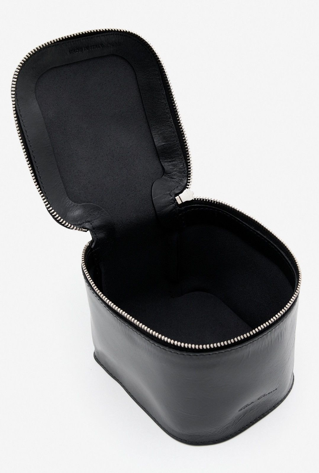 Rick Owens Last Rick Owens Zip-Fastening Leather Beauty Case Size ONE SIZE - 4 Thumbnail