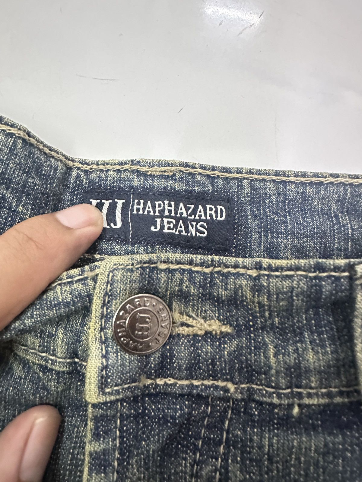 Japanese Brand × Vintage HAPHAZARD JEANS Distressed Jeans Size US 26 / EU 42 - 8 Thumbnail