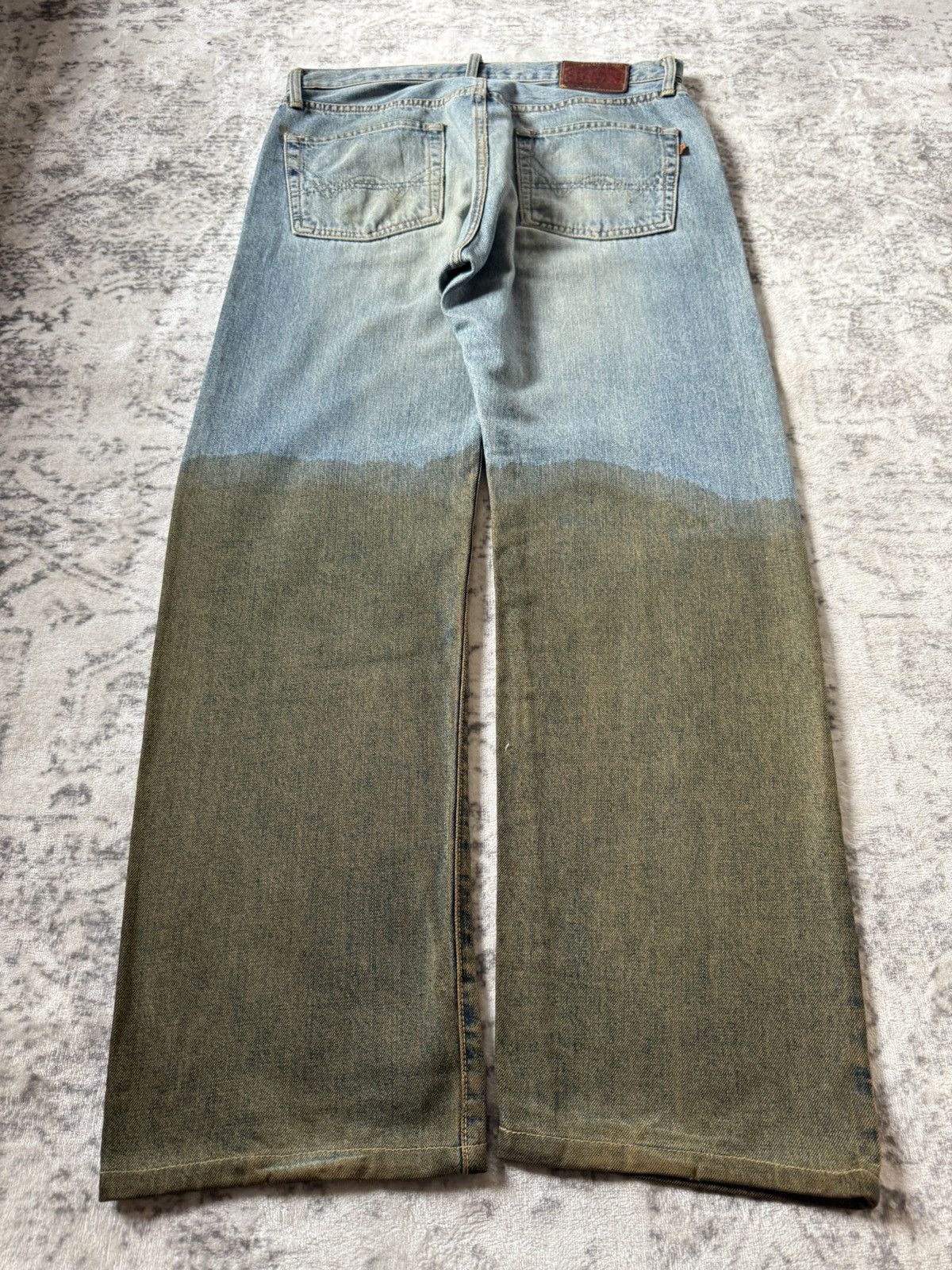 Japanese Brand Edwin 505 Trompe L’oeil Earthy Mud Dipped Selvedge Jeans Size US 34 / EU 50 - 3 Thumbnail