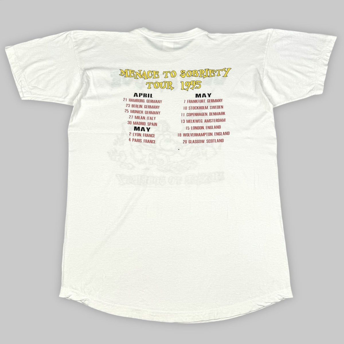 Band Tees Vintage 1995 Ugly Kid Joe ‘Menace to Sobriety’ Tour T Shirt Size US XL / EU 56 / 4 - 2 Thumbnail