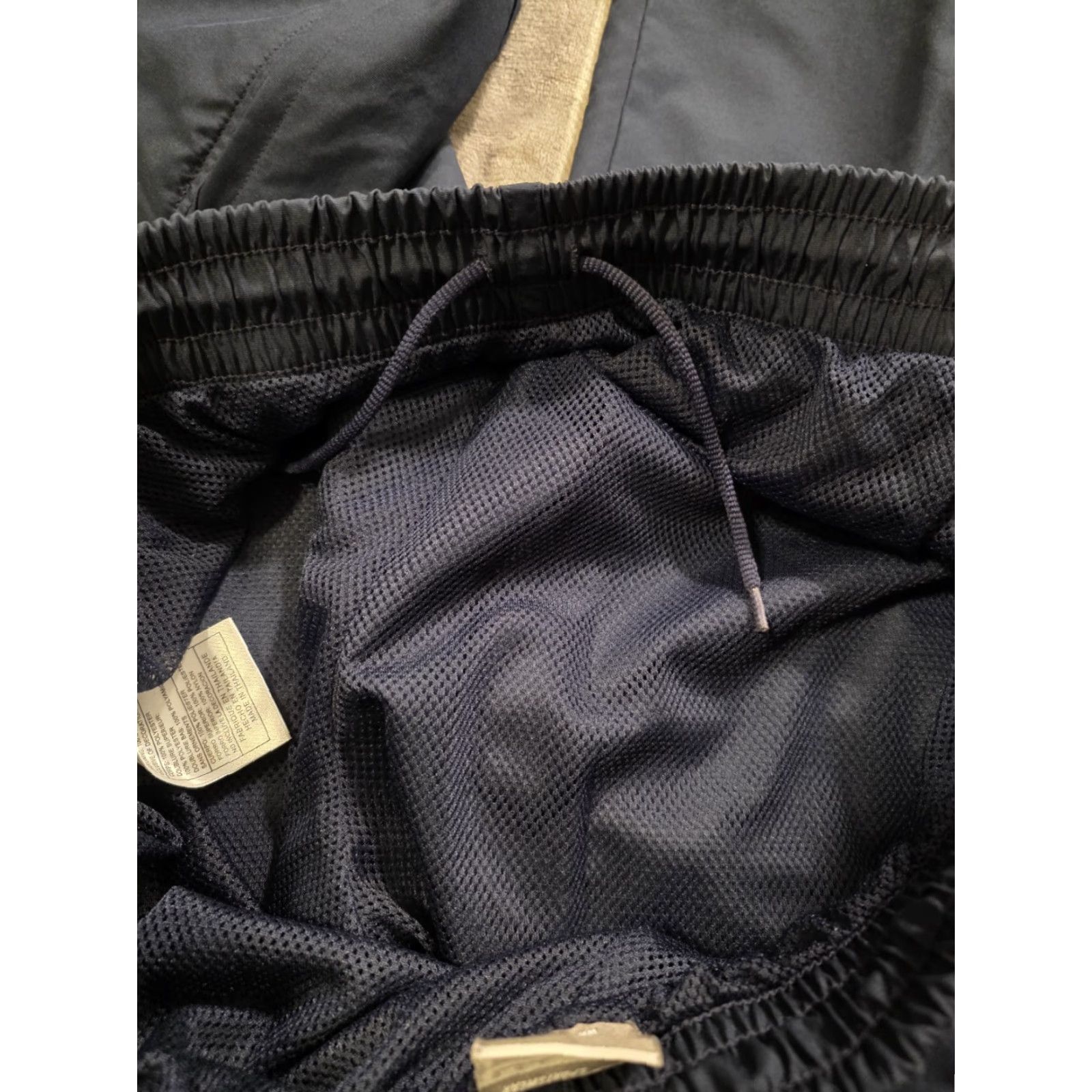 Nike VINTAGE Nike Track Pants Windbreaker Wide-Leg Ankle Zip Lined Navy Blue Large Size US 33 - 7 Thumbnail