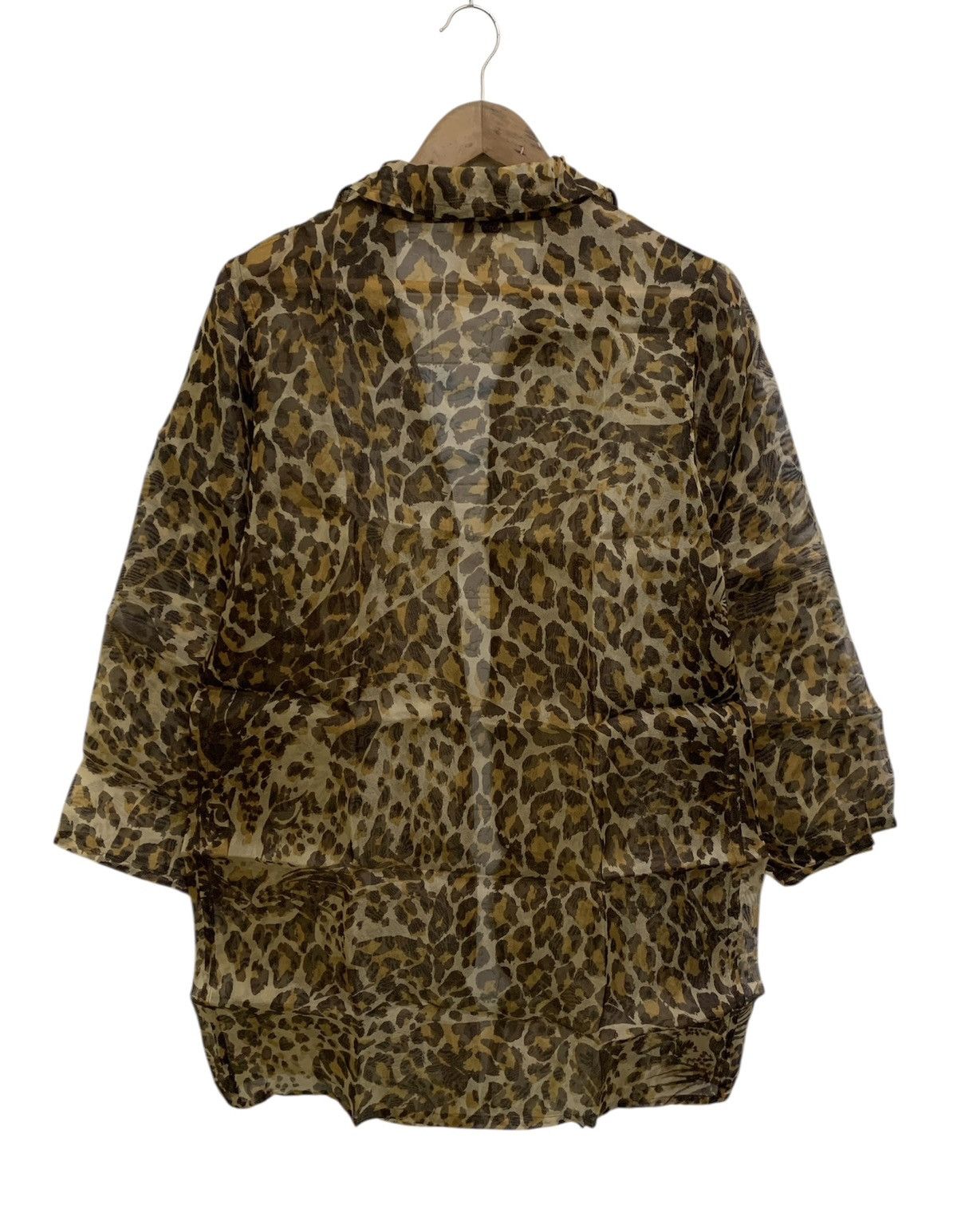 Yves Saint Laurent 💥Yves Saint Laurent Leopard Cardigan Light Jacket Size L / US 10 / IT 46 - 2 Thumbnail