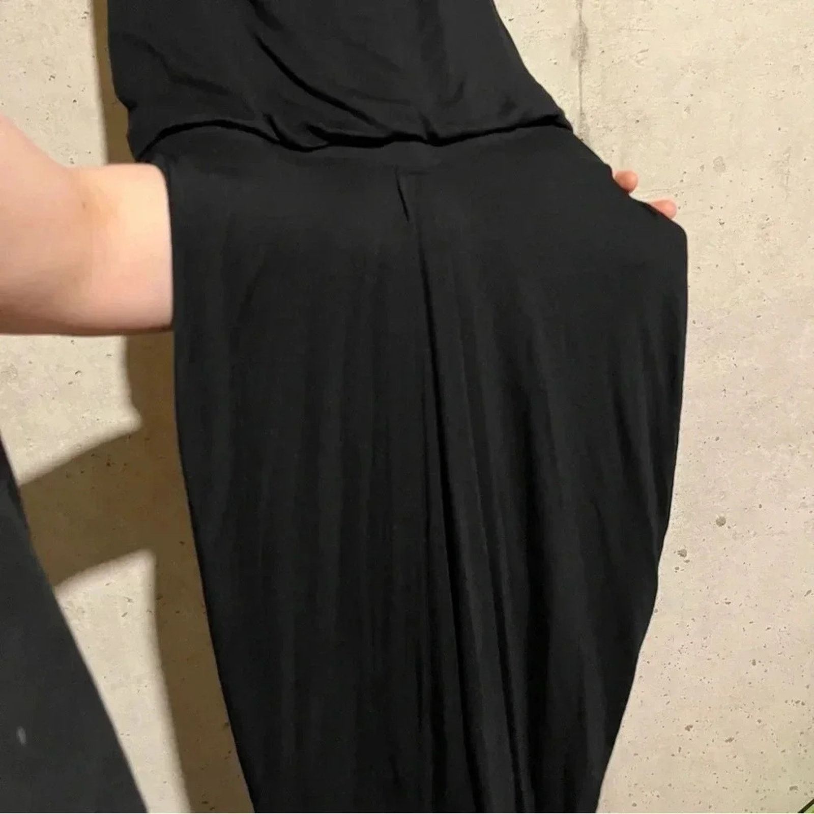 Athleta Athleta Daytrip Dress Black Knit Knee Length Racerback Size S / US 4 / IT 40 - 9 Thumbnail