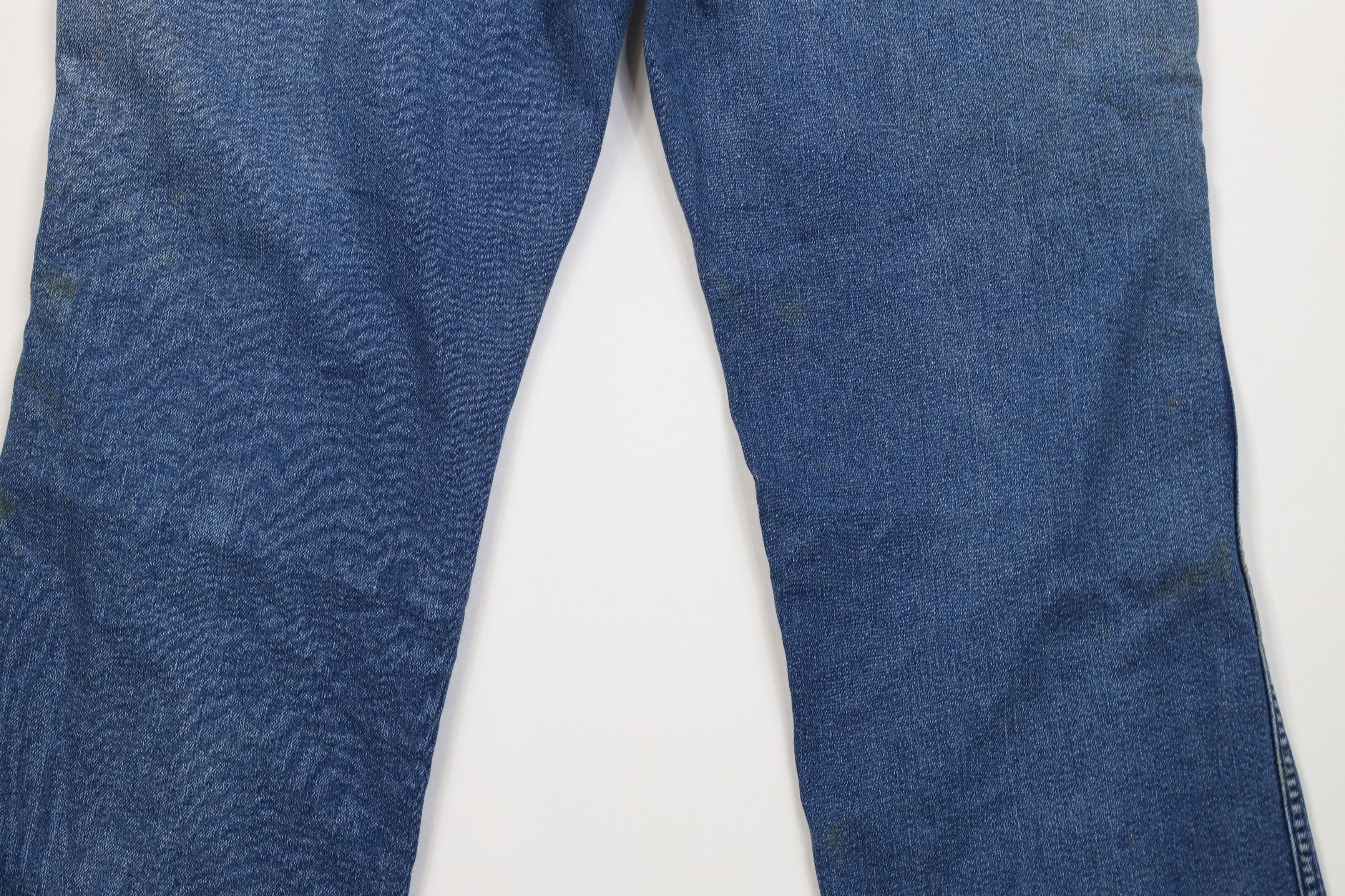 Vintage Vintage 70s Streetwear Flared Wide Leg Denim Jeans Blue USA Size US 40 / EU 56 - 13 Thumbnail