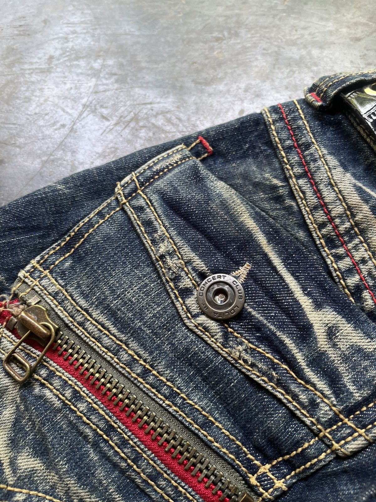 14th Addiction 💀Y2k Washet Lolita Flared Jeans💀 Size 28" / US 6 / IT 42 - 11 Thumbnail
