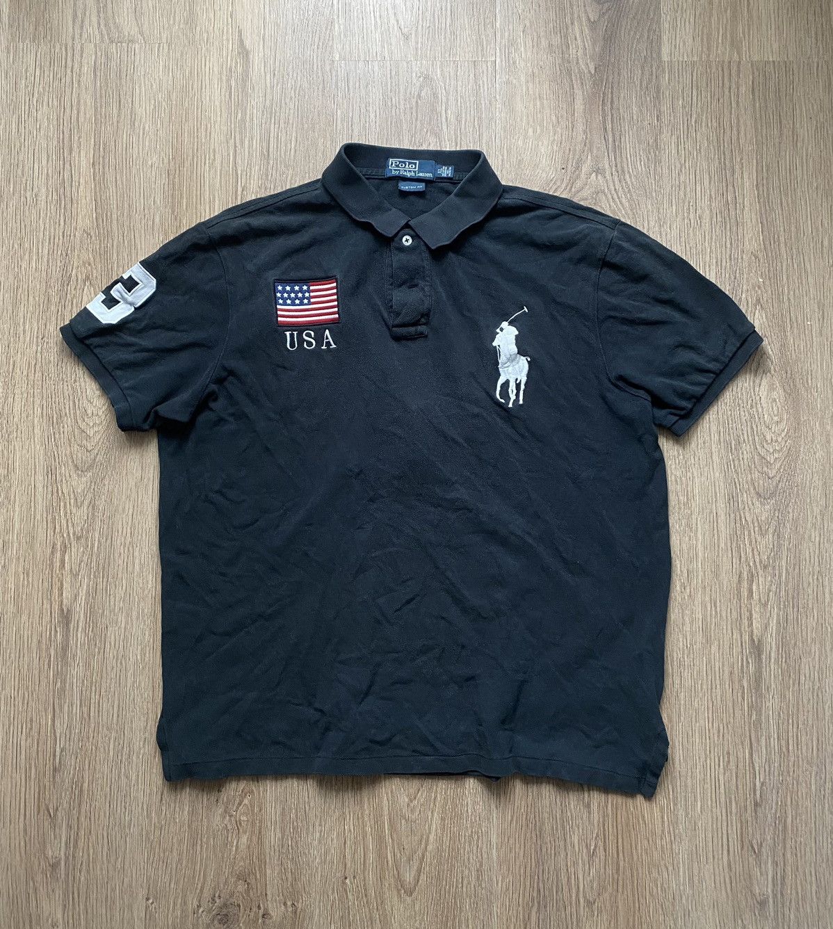 Polo Ralph Lauren × Vintage Vintage Polo rugby Polo Ralph Lauren USA #3 Big Logo USA Size US XL / EU 56 / 4 - 1 Thumbnail