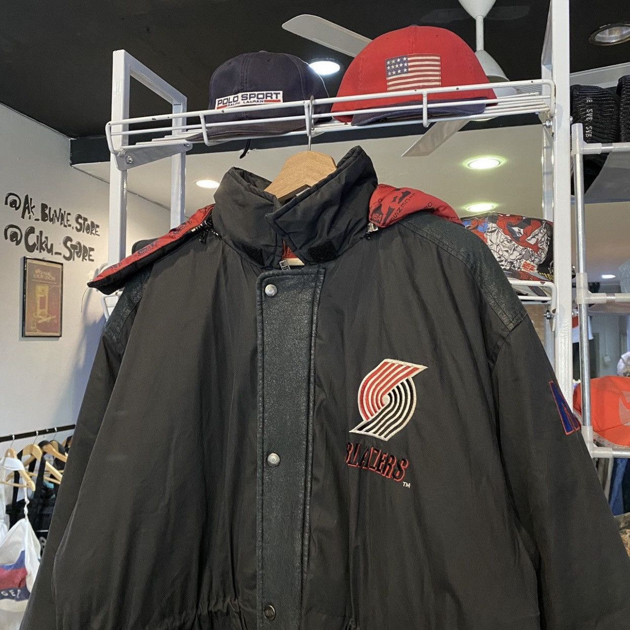 NBA VINTAGE‼️Portland Trail Blazers NBA Pro Player Parka Jackets Size US L / EU 52-54 / 3 - 5 Thumbnail