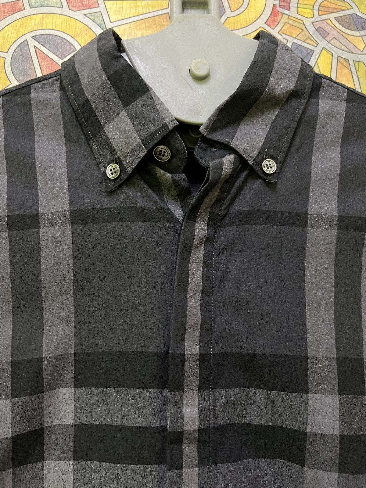 Burberry Burberry Somerton Long Sleeve Shirt Men's Small Size US S / EU 44-46 / 1 - 14 Thumbnail
