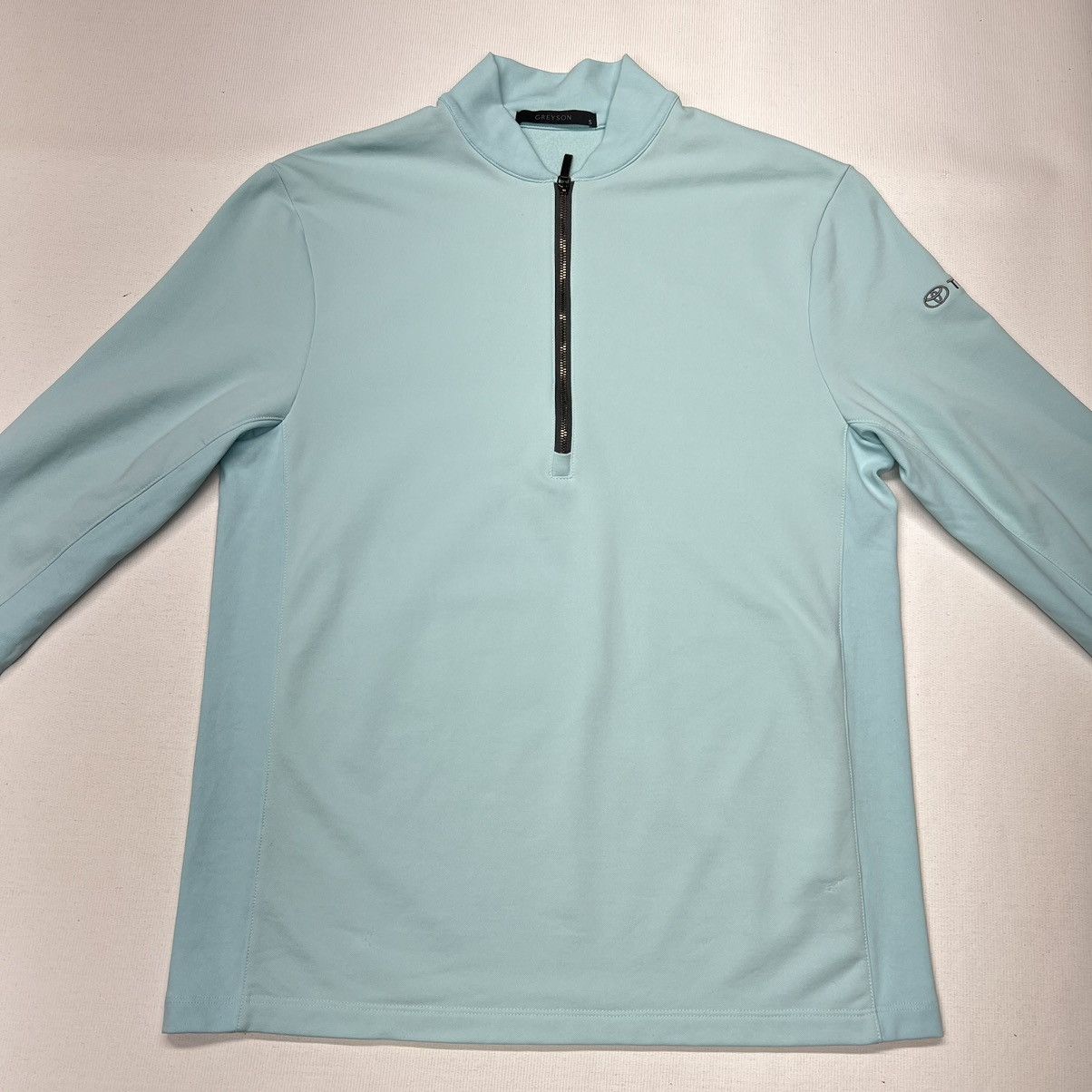 Other Greyson 1/4 Zip Sweater Blue Toyota Logo Knit Active Golf Size S / US 4 / IT 40 - 2 Thumbnail
