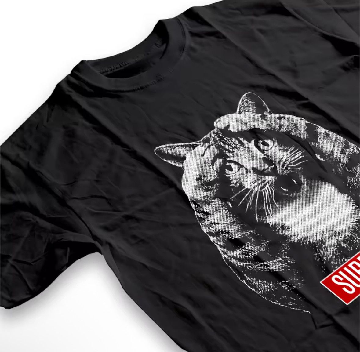 Other Streetwear Retro Shock Surprise Cat Print Soft T-Shirt Punk Size US XL / EU 56 / 4 - 3 Thumbnail