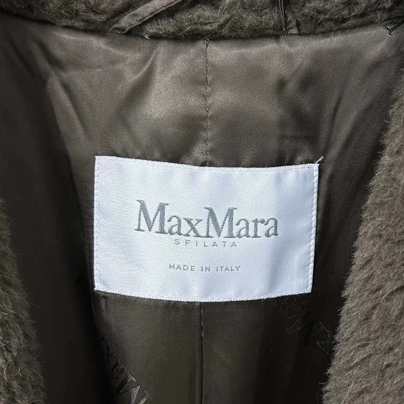 Max Mara MaxMara Olive Green Long Teddy Coat S Size S / US 4 / IT 40 - 4 Thumbnail
