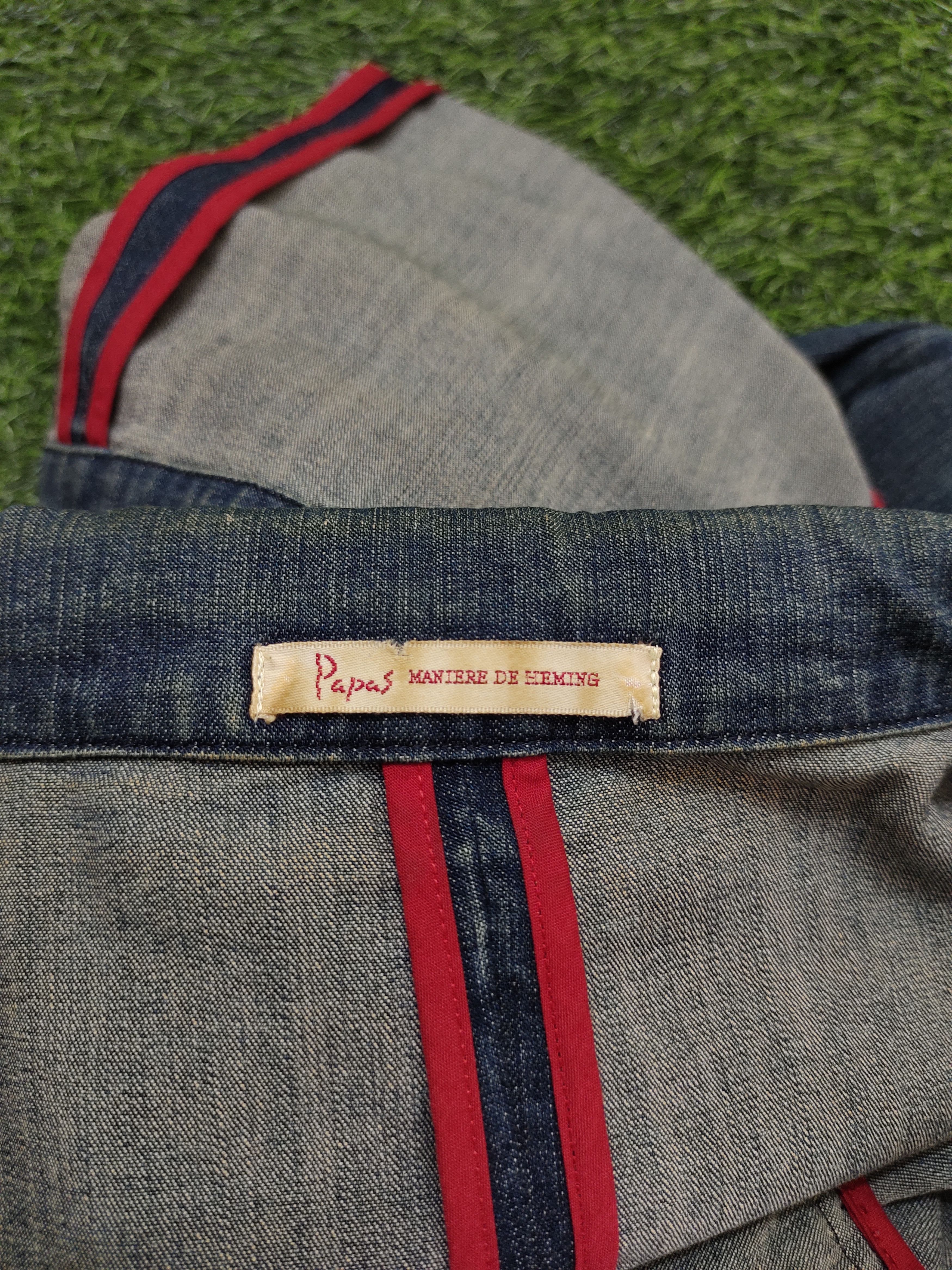 If Six Was Nine Papas Mademoiselle Non Non Button Denim Jacket Sample Size US M / EU 48-50 / 2 - 19 Thumbnail