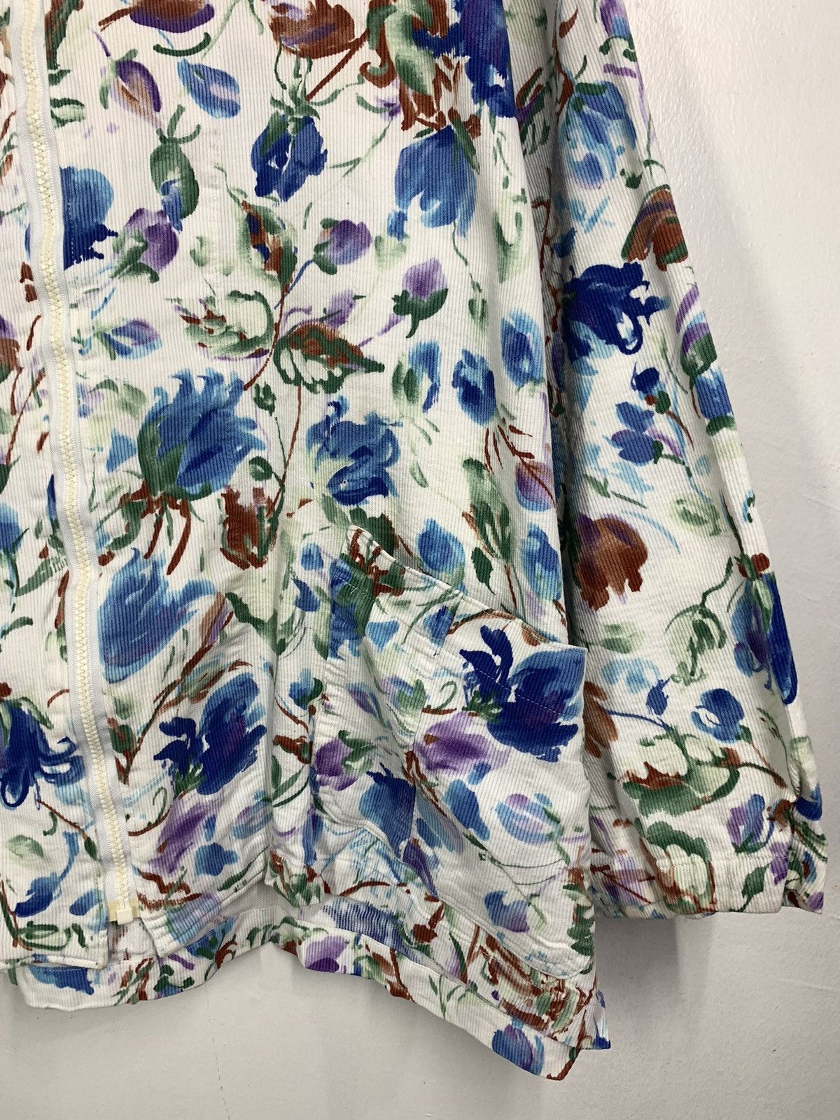 Designer × Japanese Brand Japanese Brand Floral Hoodie Jacket Size XXL / US 16-18 / IT 52-54 - 4 Thumbnail
