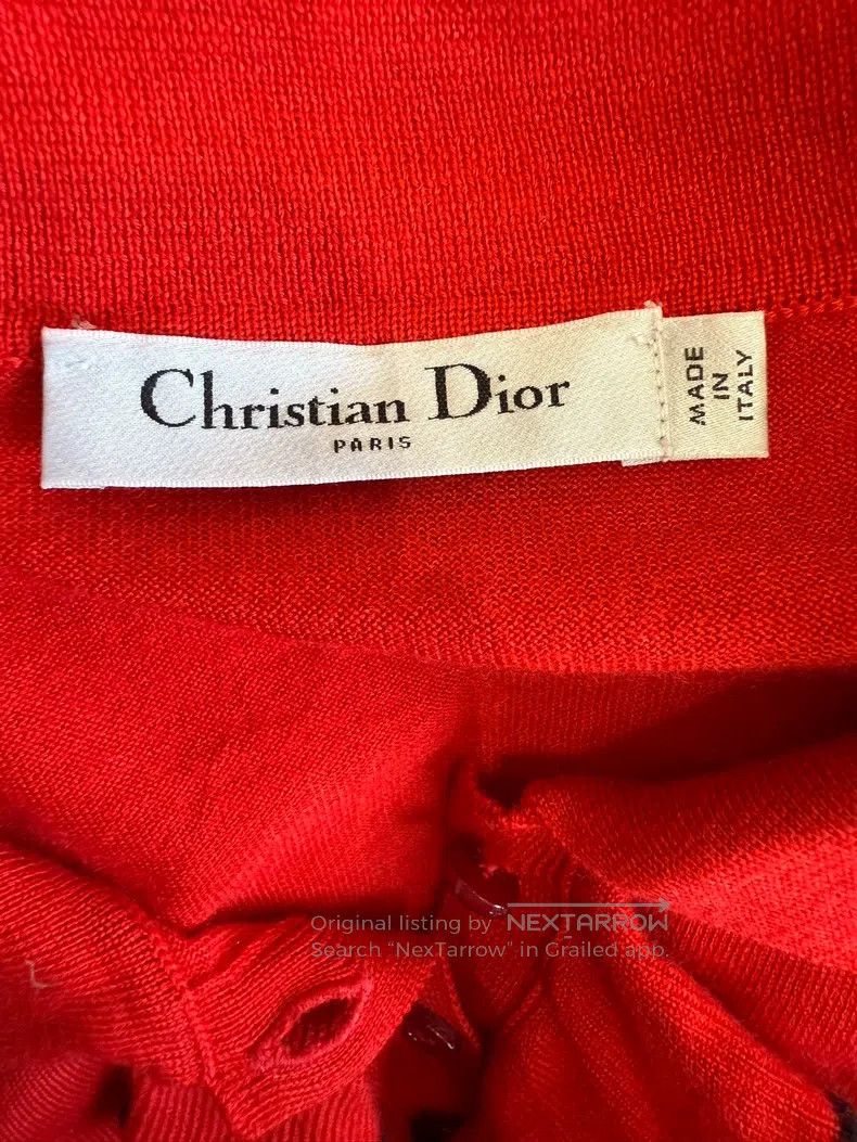 Dior Dior Red little bee knitted short sleeves Size XS / US 0-2 / IT 36-38 - 4 Thumbnail