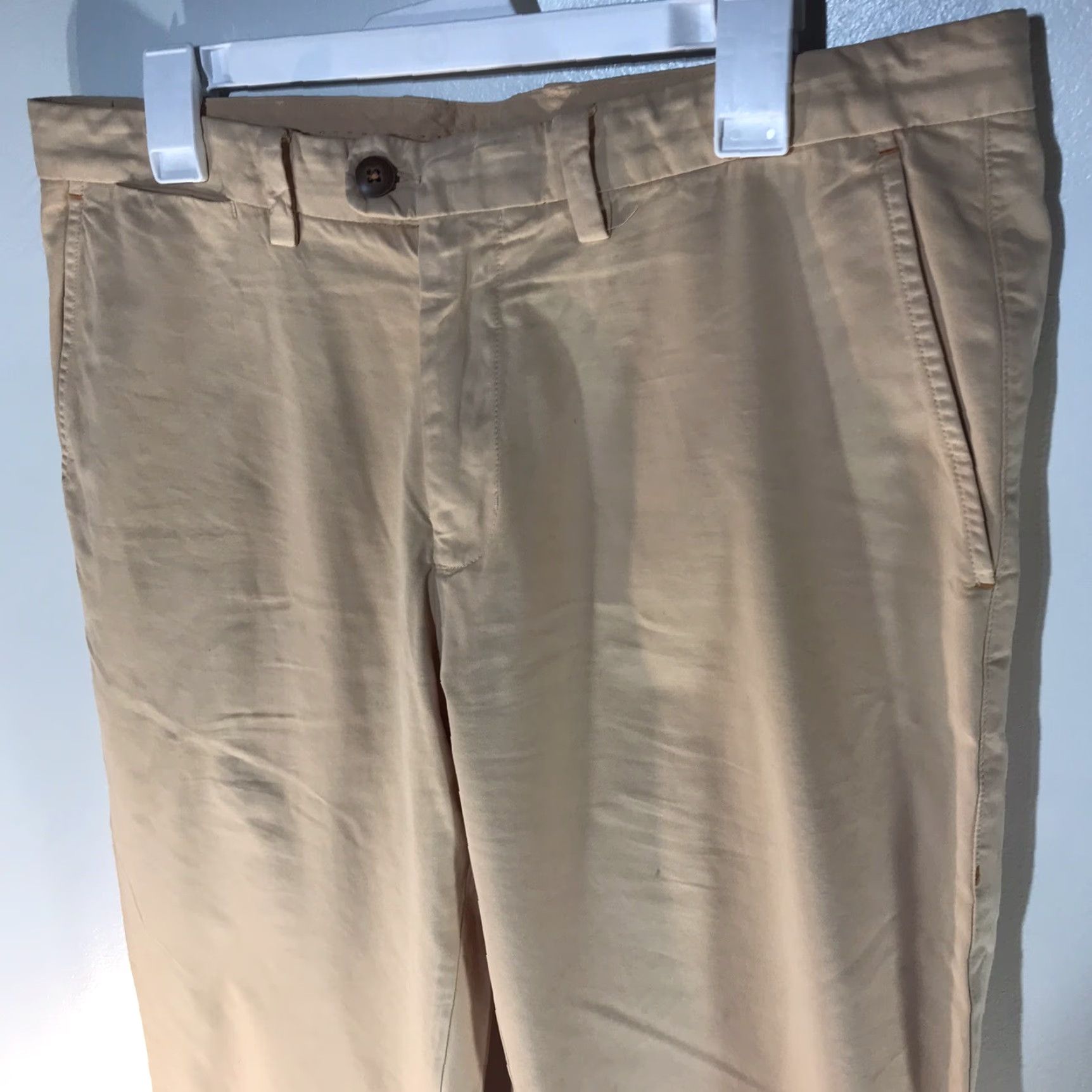 Tommy Bahama Tommy Bahama Men's Pima Cotton Pants Size 34x30 Lt Peach Khakis Dress Casual Summer Fall Spring Size US 34 / EU 50 - 2 Thumbnail