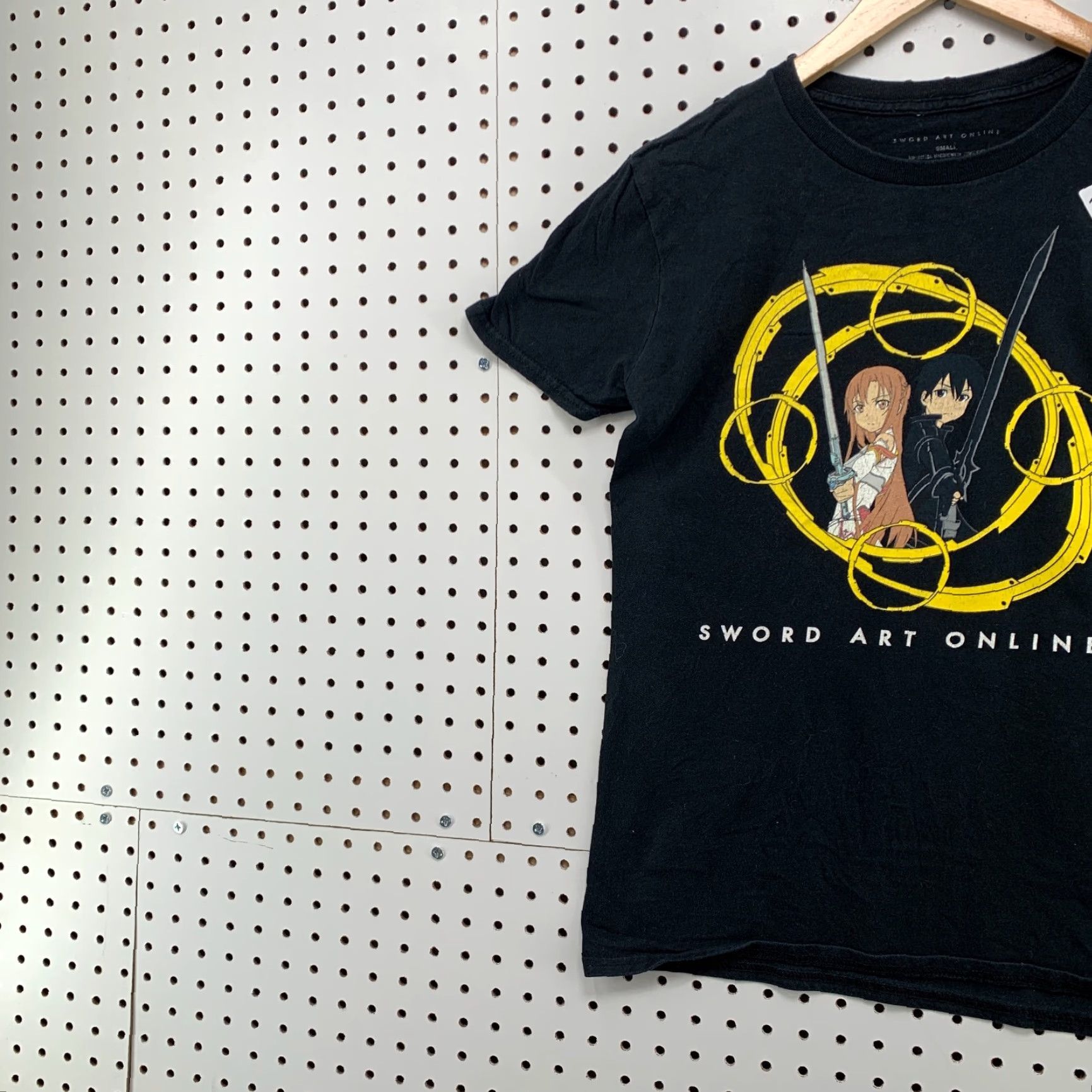 Vintage Sword Art Online Shirt Anime Tee Black Adult Small Cartoon Short Sleeve 18x25 Size US S / EU 44-46 / 1 - 3 Thumbnail