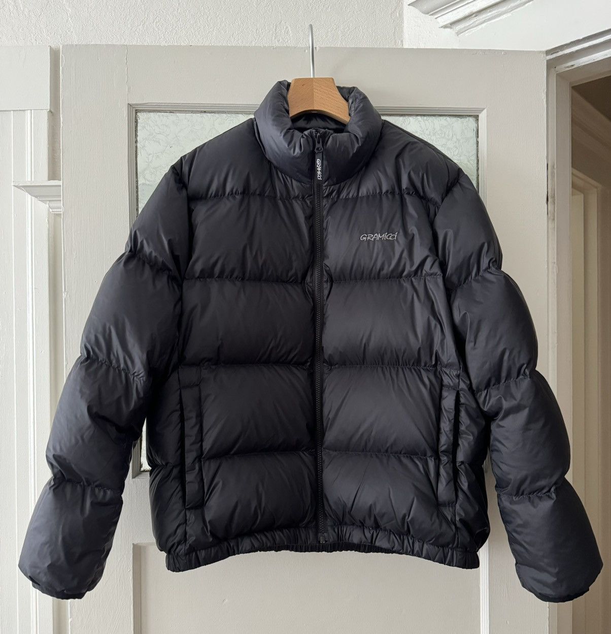 Image of Gramicci Down Puffer Jacket in Black, Men's (Size Small)