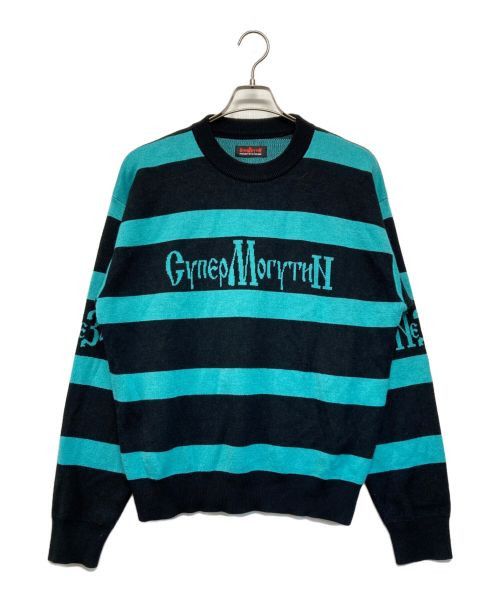 PACCBET o1mle1124 Crewneck Sweater & Knitwear in Black/Light Blue Size US M / EU 48-50 / 2 - 2 Thumbnail